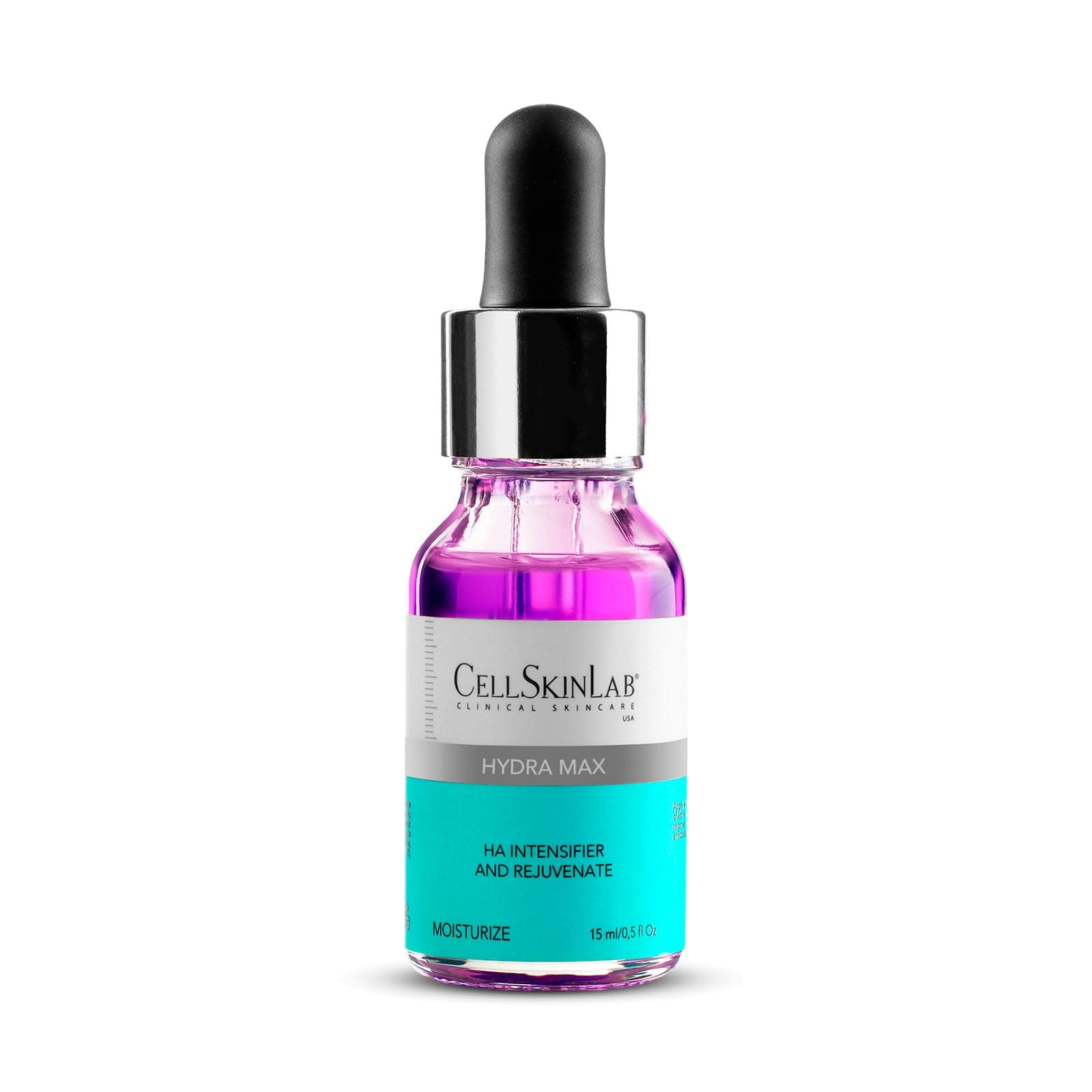 Hydra Max CSL by CellSkinLab - Deep Moisturizing & Rejuvenation Serum for all skin types with Hyaluronic Acid, Niacinamide, Mandelic Acid, Salicylic Acid - 0.5 fl Oz