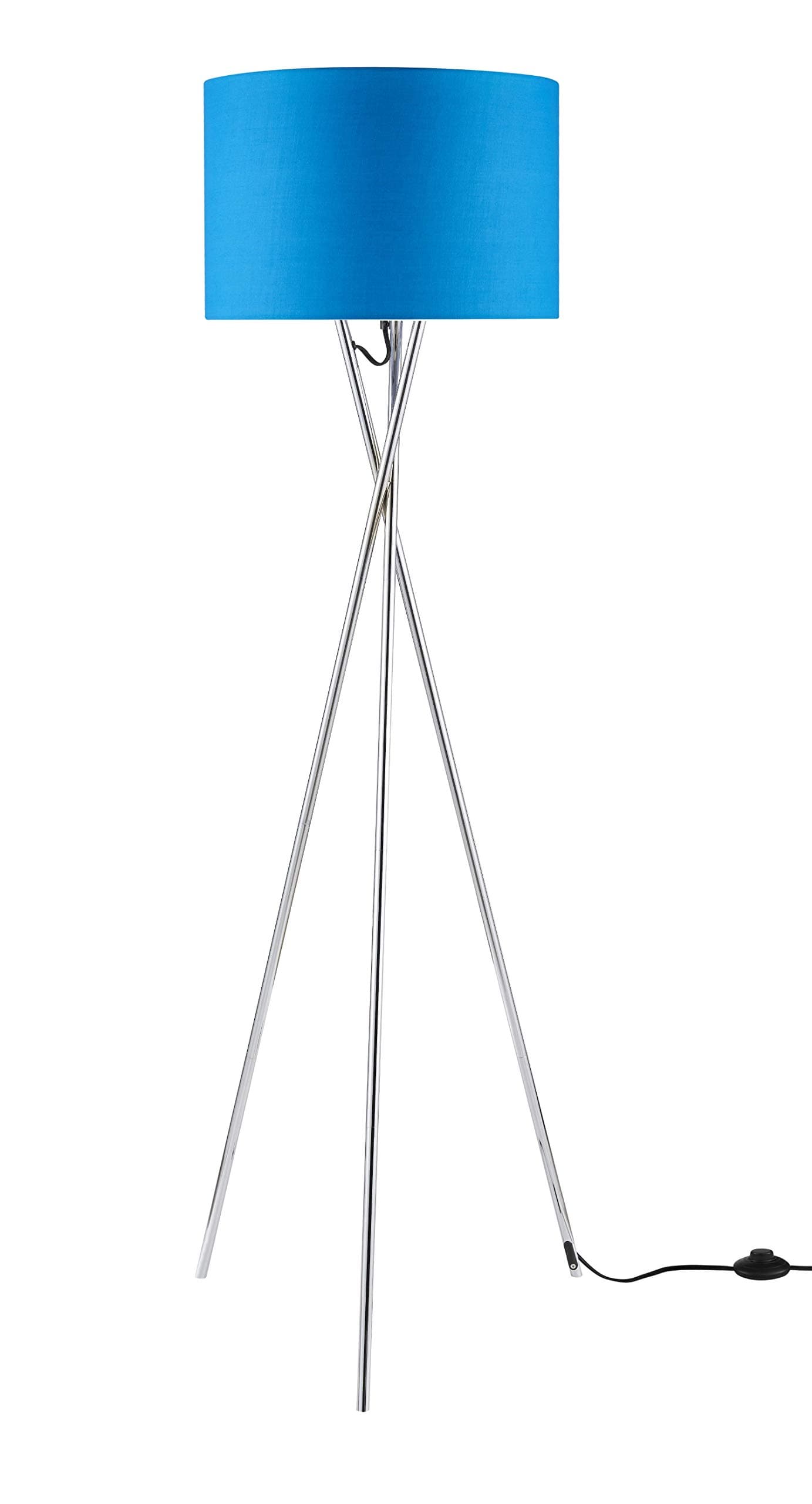 Euro Style Collection Lisboa 63" Tripod Floor Lamp-Blue