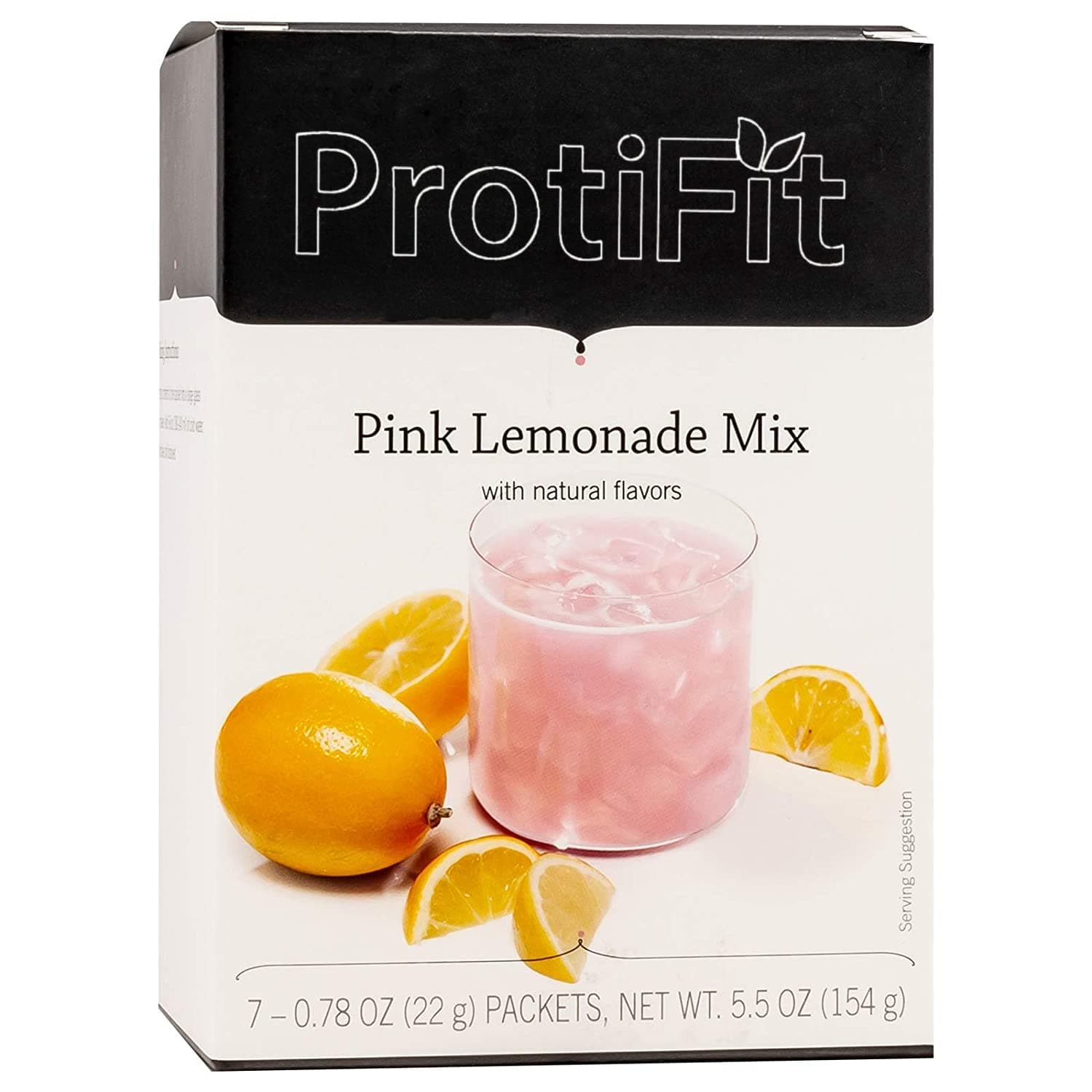 High Protein Fruit Flavored Powder Drink Mix, 15g Protein, Low Calorie, Sugar Free, Ideal Protein Compatible, 7 Servings Per Box (Pink Lemonade)
