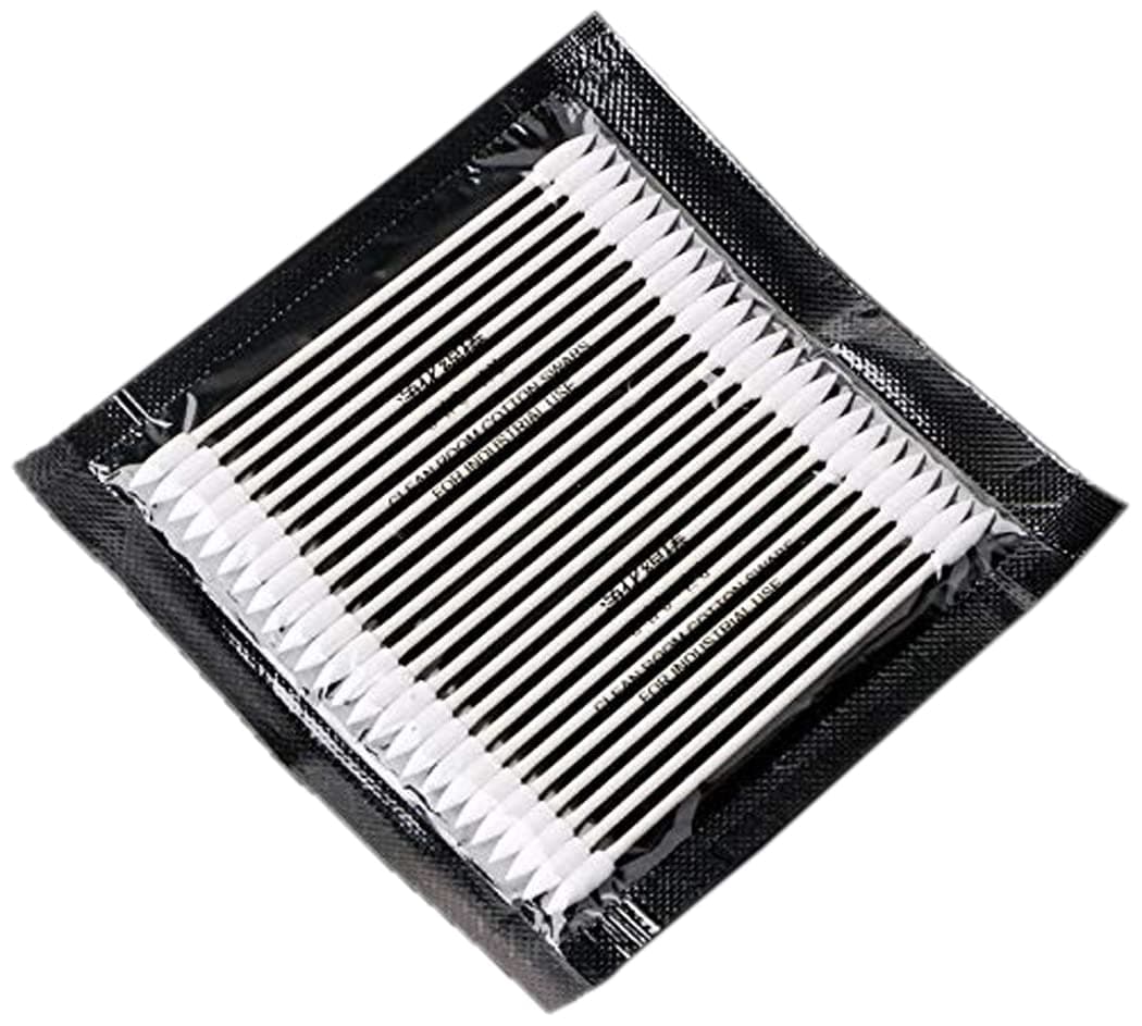 50Pcs Disposable Cotton Swab Stick Cleaning Tool Compatible with AirPods Earphone Phone Charge Port White