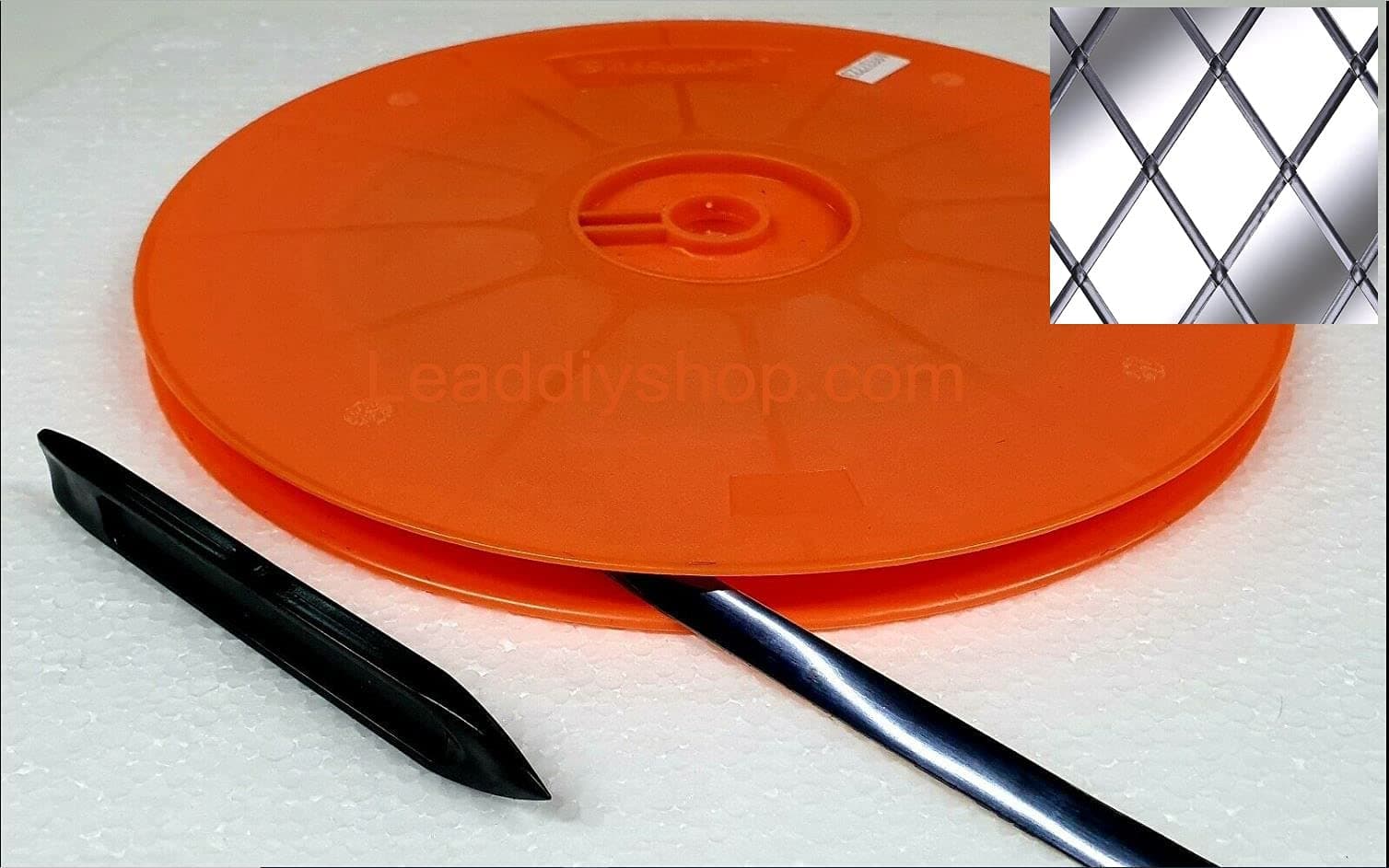 Self Adhesive Window Lead 6mm x 50m Roll - Choose Colour (Antique)