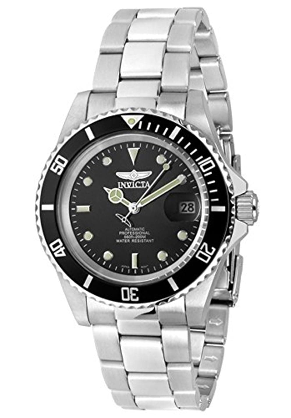 Invicta Pro Diver Unisex Wrist Watch Stainless Steel Automatic Black Dial - 8926OB