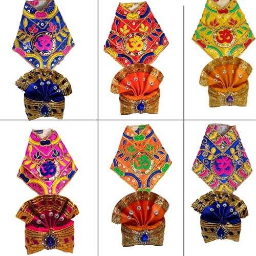 S A GIFTSSai Amrut Beautifully Embroidery Work Sai Baba Vastra, Poshak Dress with Pagdi