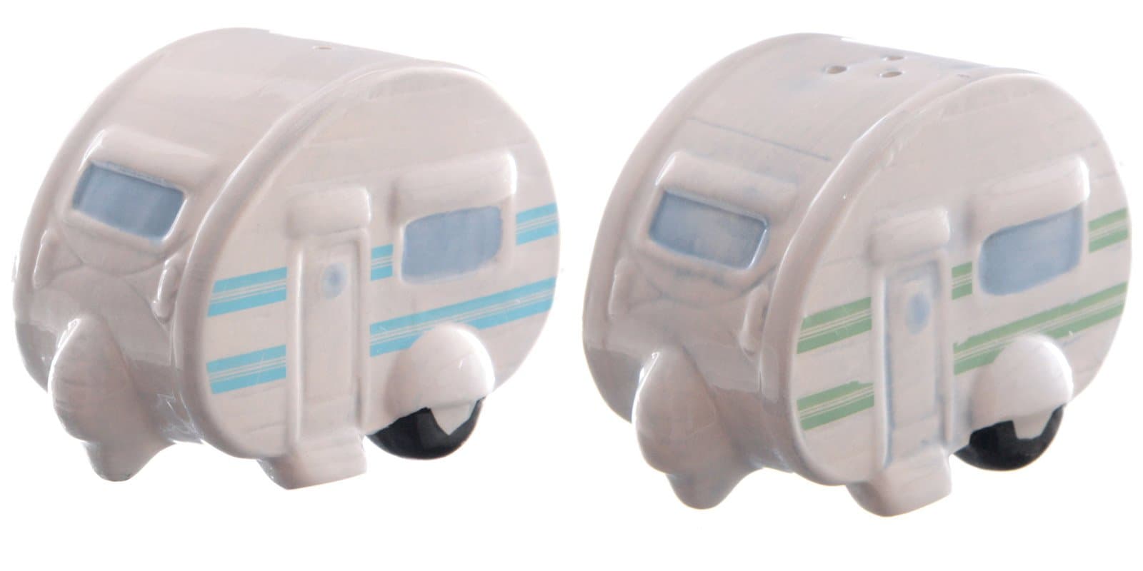 Ted Smith Ceramic Caravan Salt and Pepper Shaker Set