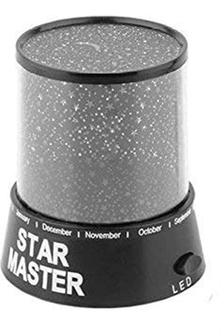 bosig® Plastic Amazing Colourful LED Star Master Sky Starry Night Light Projector Lamp (Black)