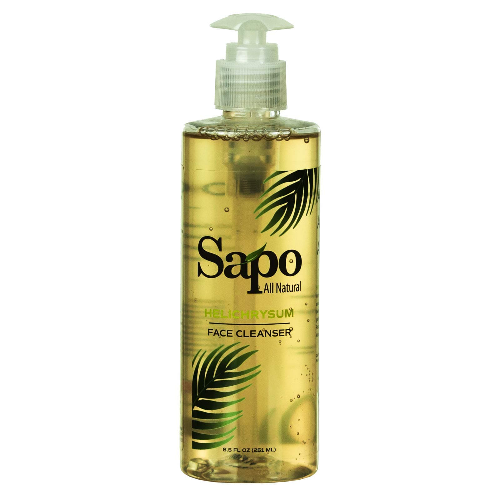 Sapo All Natural Helichrysum Face Cleanser. Great for very oily skin. Deep cleansing, skin tightening and exfoliating facewash. Antiacne, antiaging, skin brightening and smoothes skin. 8.5 oz