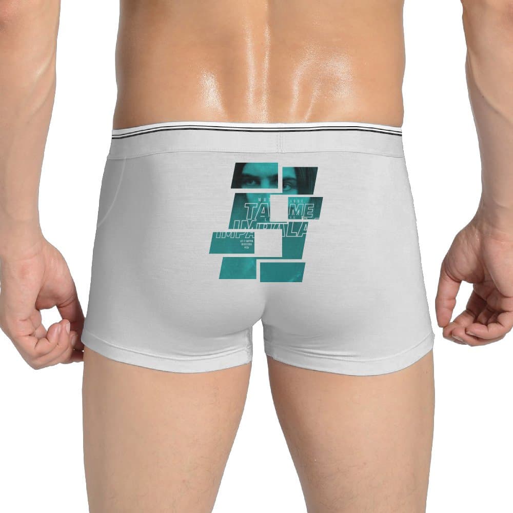 Naci Men's Soft Underpants Tame Impala Kevin Paker Panties Knickers White