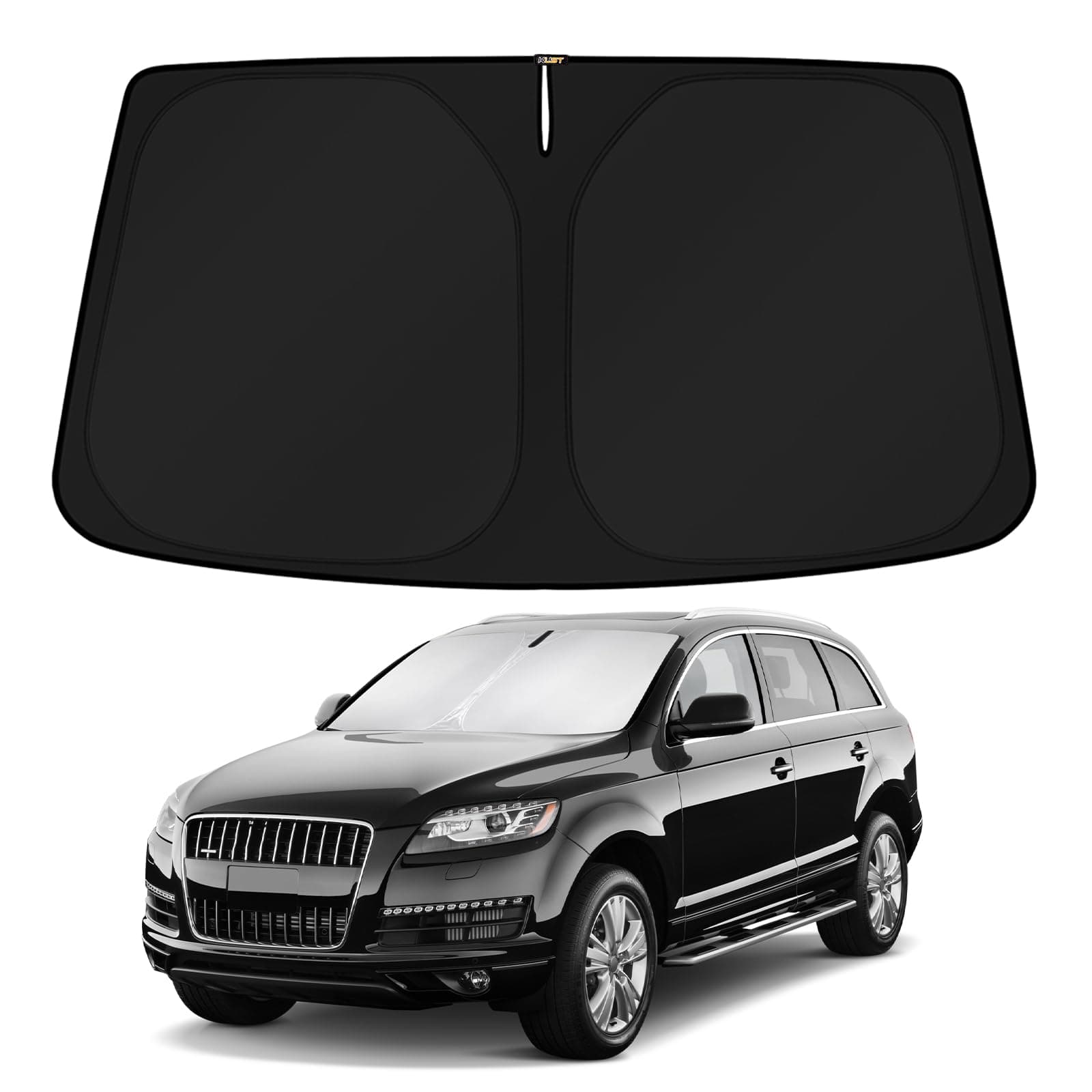 Windshield Sun Shade for Audi Q7 Accessories 2007-2015 Window Shade Sun Visor Protector Foldable Blocks UV Rays Keep Your Car Cooler