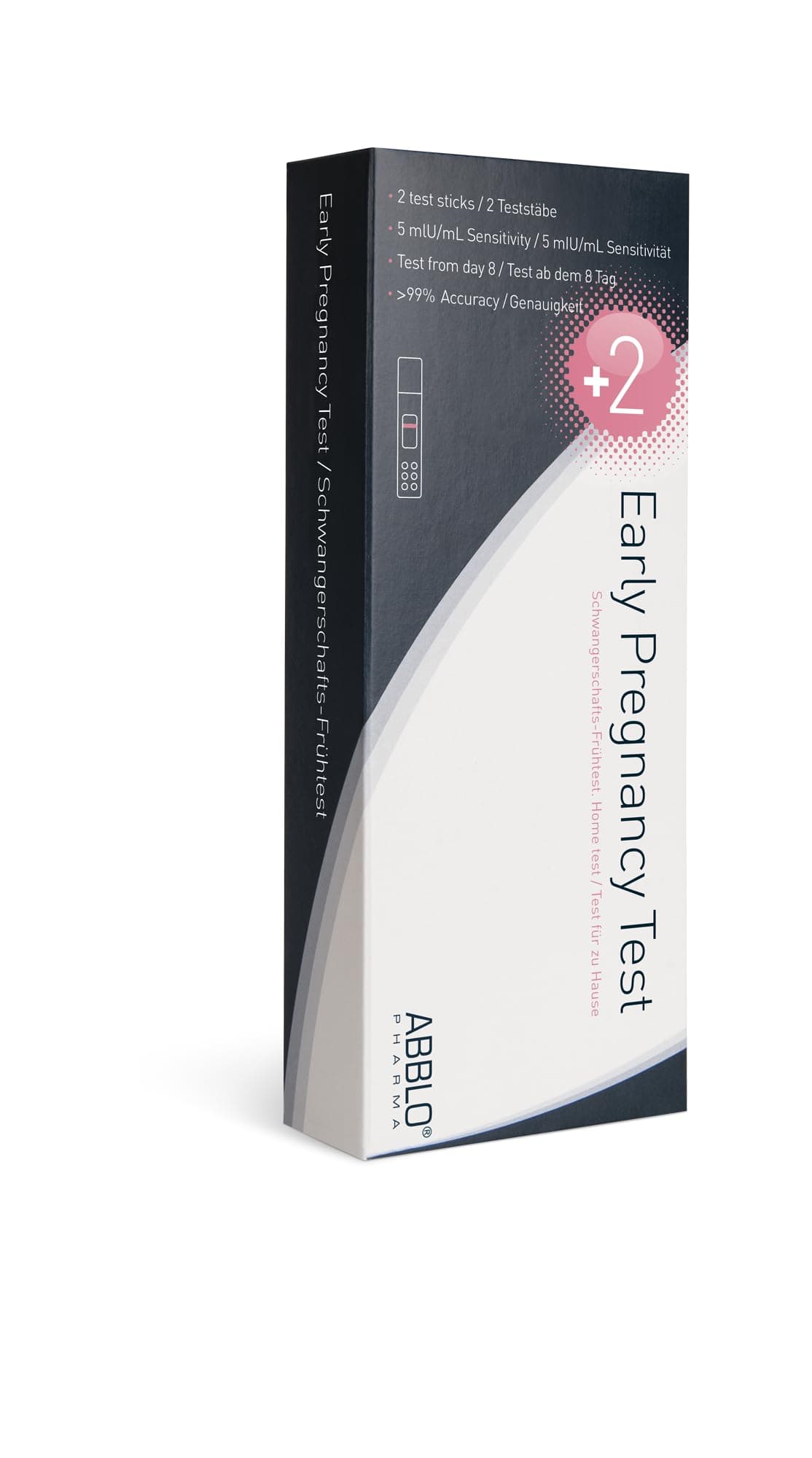 ABBLO Earliest Pregnancy Test - Sensitivity 5 MLU/mL - Test 7 Days Before The Period. (UK-DE)