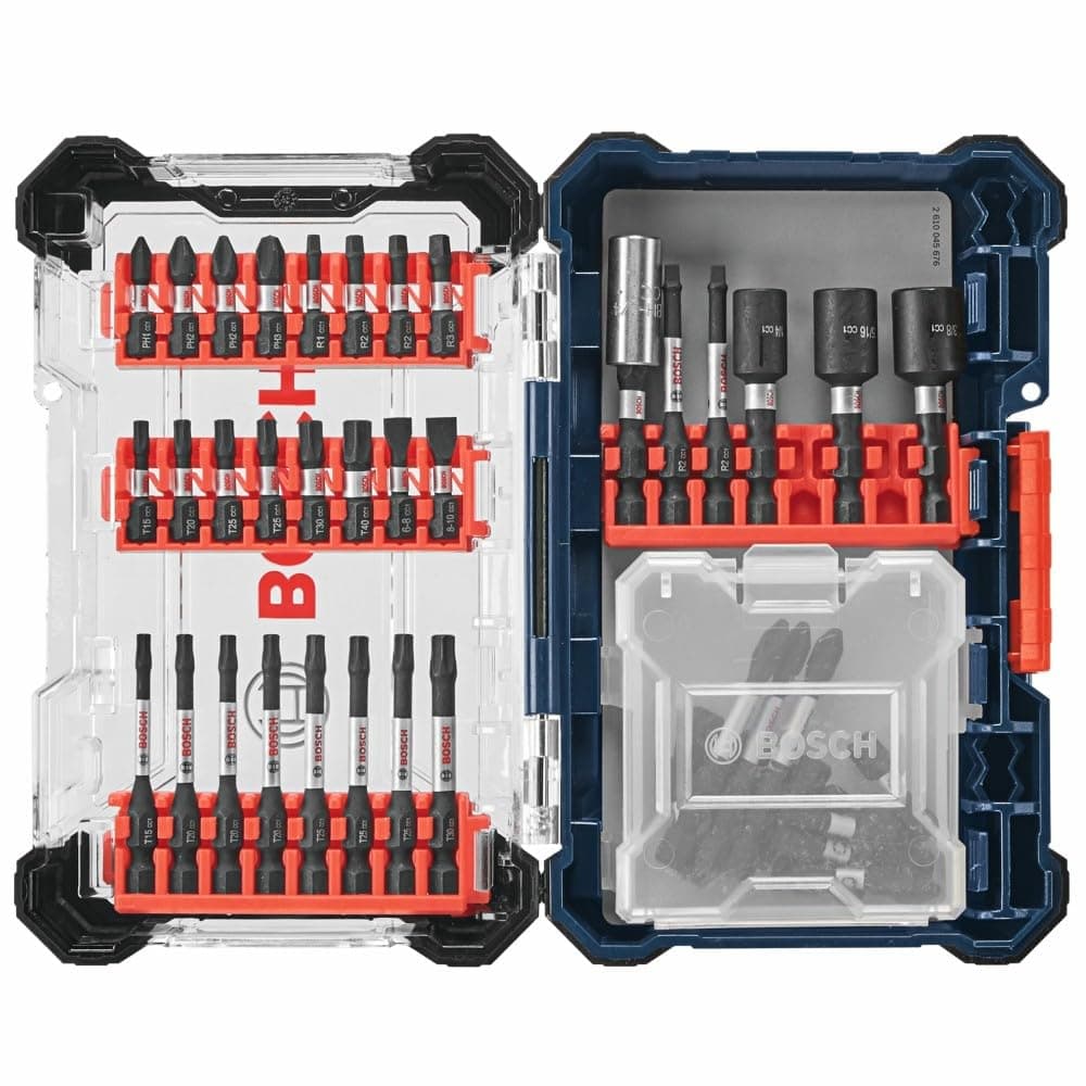 BOSCH SDMSD45 45 pc. Driven Impact Screwdriving Custom Case Set
