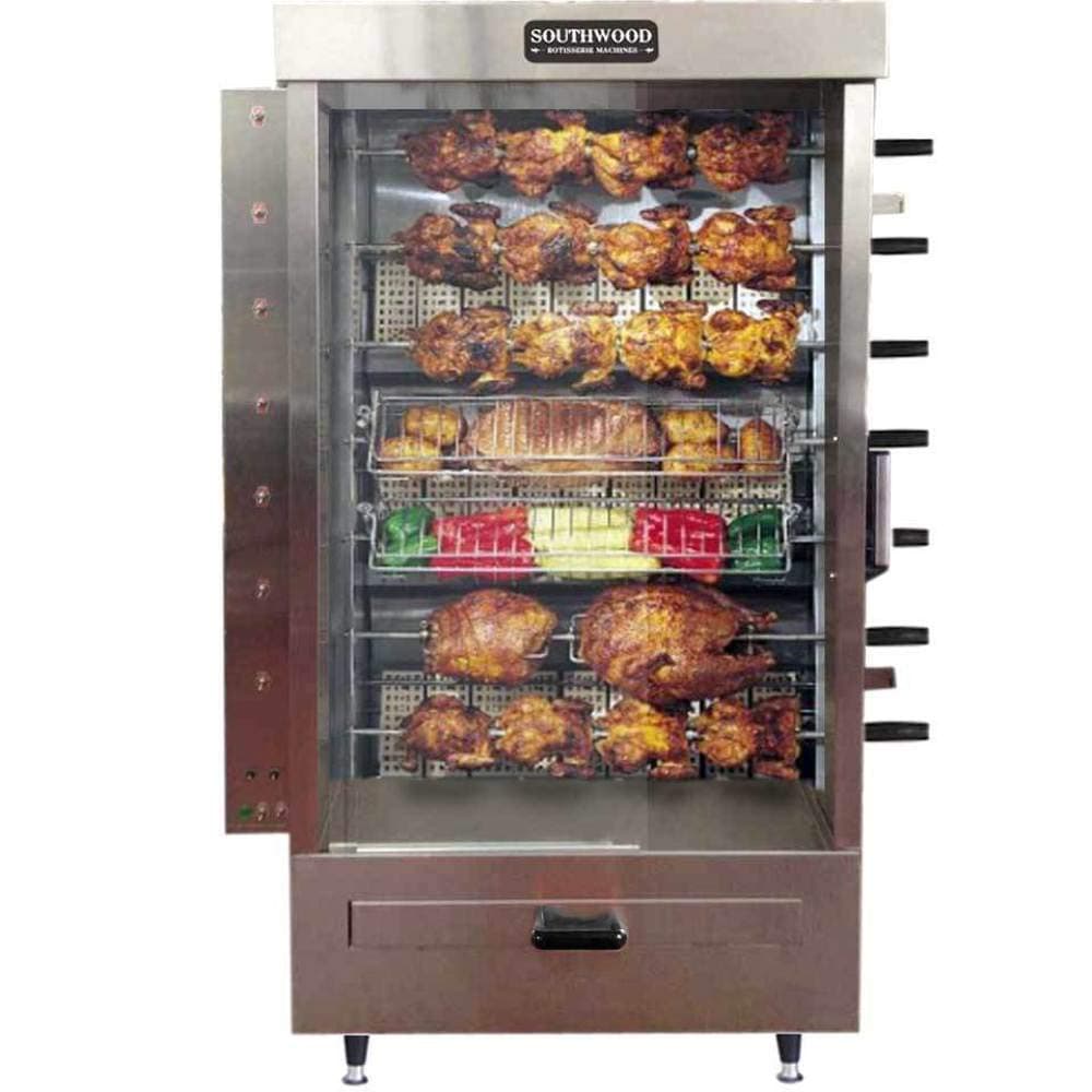 Southwood RG7 35-Chicken NG (LP Avail) Gas Heavy-Duty Rotisserie Machine