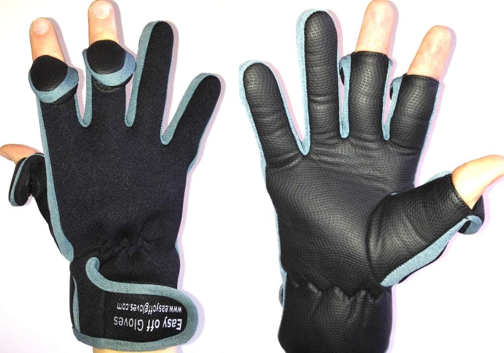 Easy Off GlovesNeoprene (Fold-Back Finger Tip) Gloves Ideal for Riding, Shooting, Fishing, Cycling, Gardening, Photography, DIY and General Work Wear