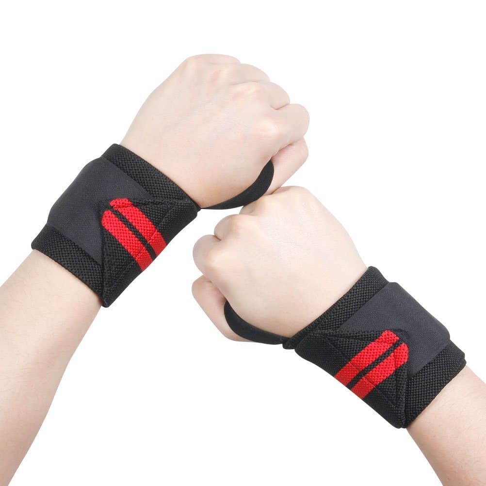 SEICOSY Adjustable Weight Lifting Training Wrist Straps Support Braces Wraps Belt Protector for Weightlifting Strength Training Powerlifting Bodybuilding - One Size fits all Men& Women