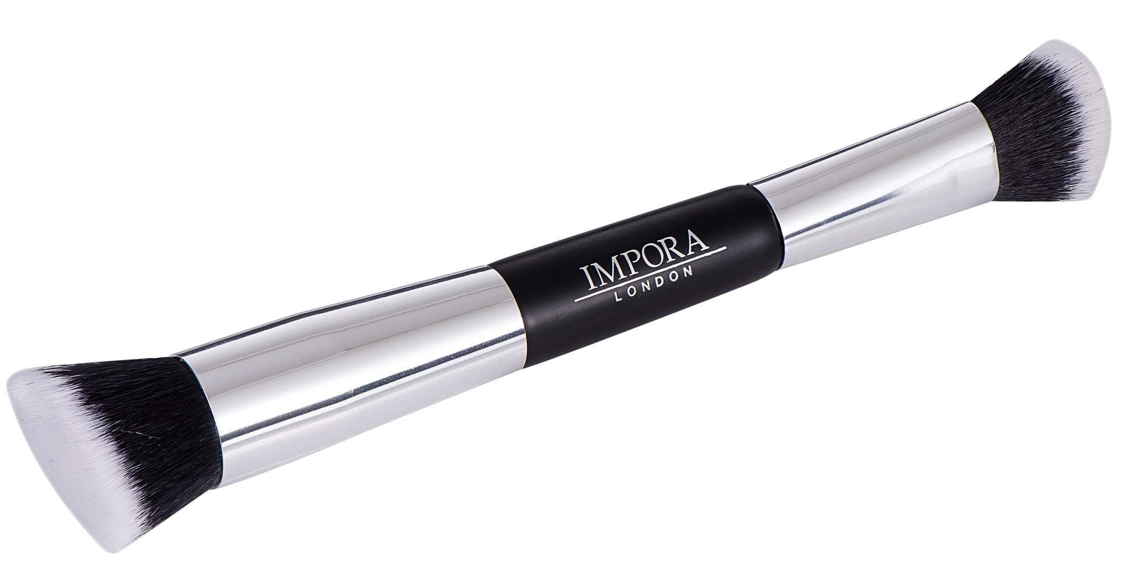 Foundation Makeup Brush - For Buffing, Blending, Sculpting, Highlight, Contouring. Contour Brush for use with Cream, Powder, Blush, Liquid Foundation, Concealer, Primer. Double Ended Make up Brush