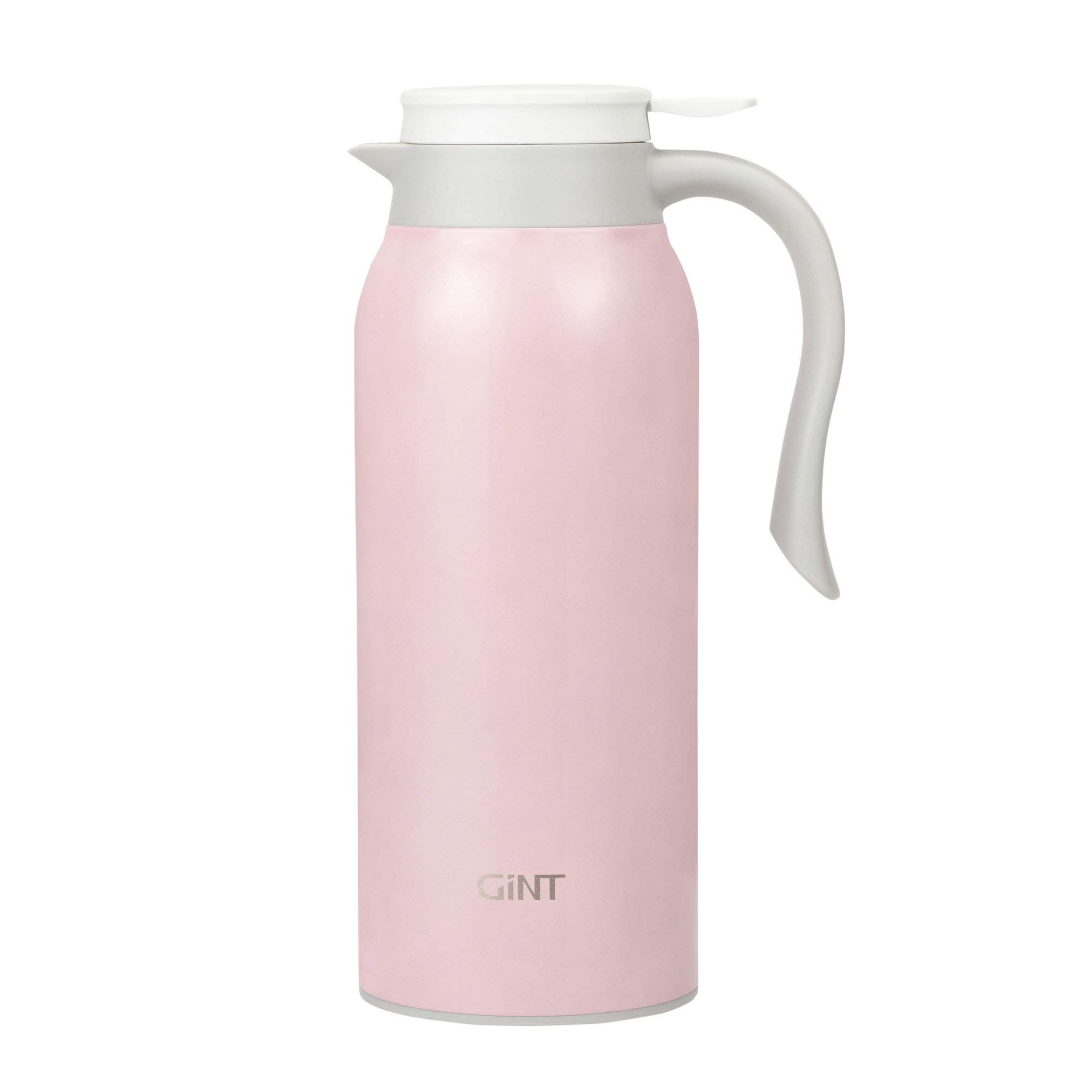 GiNT 51 Oz Stainless Steel Thermal Coffee Carafe, Double Walled Vacuum Thermos, 12 Hour Heat Retention, 1.5 Liter Tea, Water, and Coffee Dispenser (Upgraded version Pink)