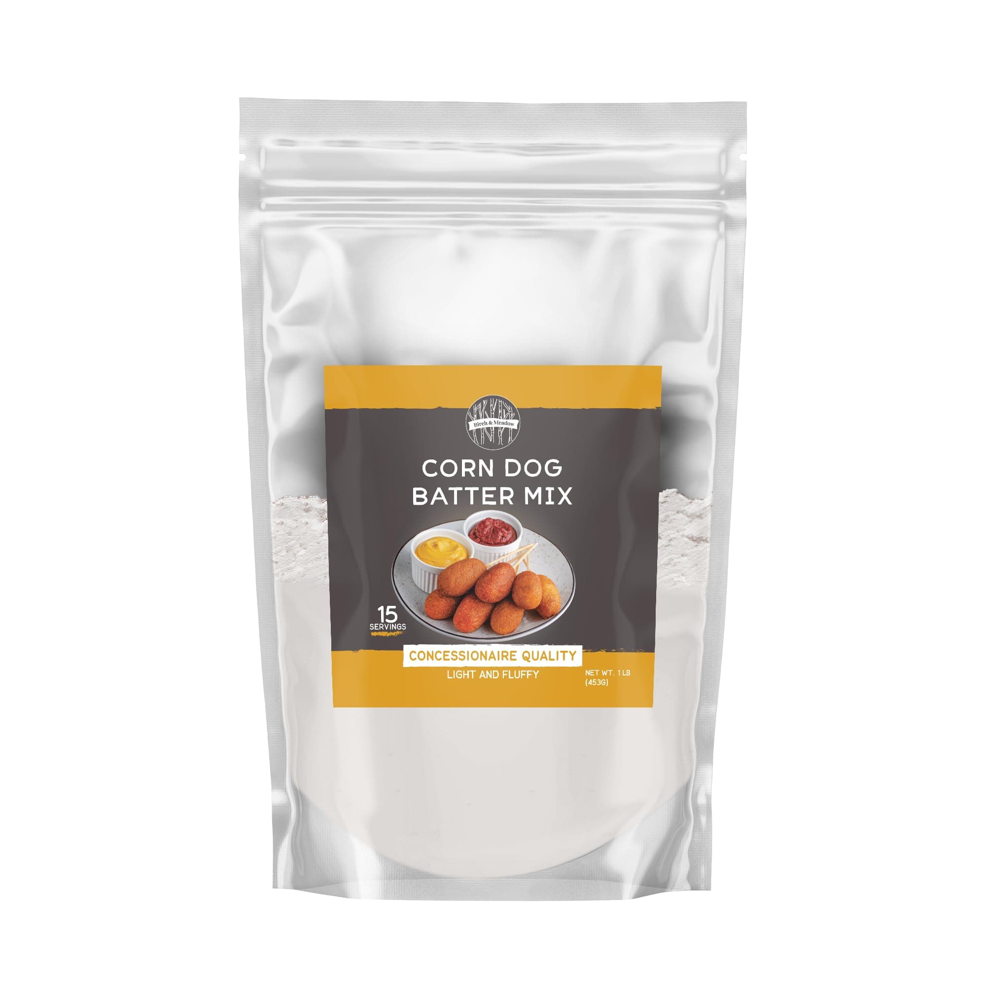 Birch & Meadow 1lb, Corn Dog Batter Mix, Fried Fair Food, Corn Dogs, Cheese Sticks