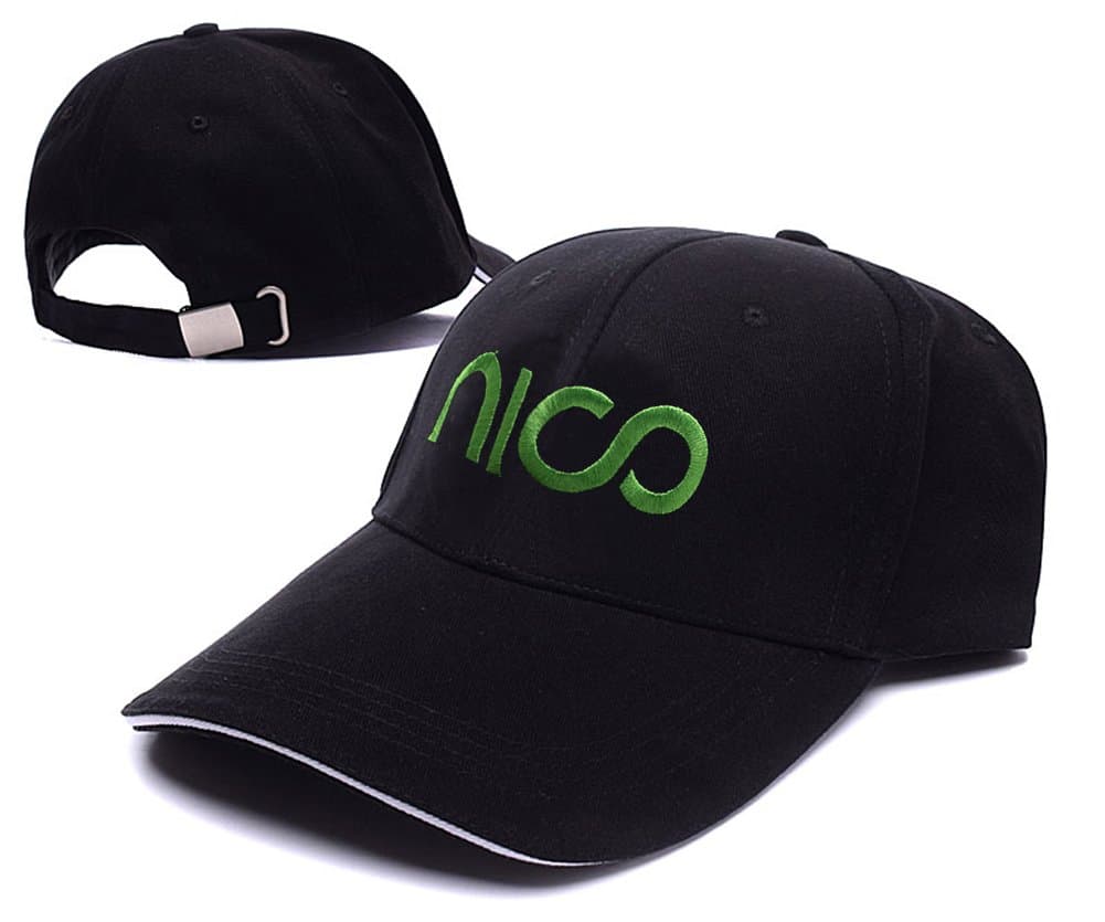 KIMUS Nico Rosberg Logo Adjustable Baseball Caps Unisex Snapback Embroidery Hats Black