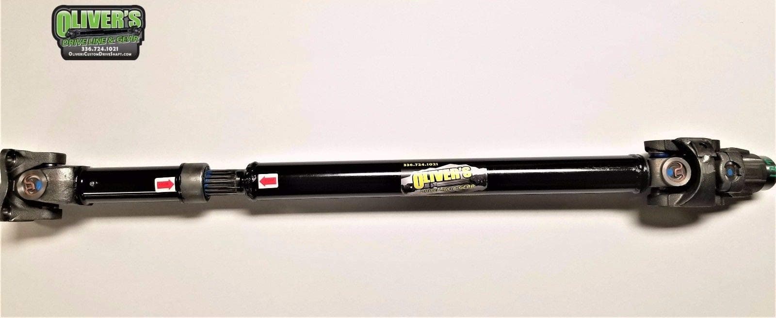 JK Wrangler 1310 CV Front Driveshaft *Greaseable Spicer U-Joints*