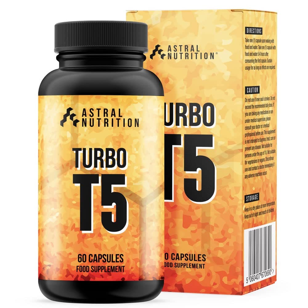 Turbo T5 Fat Burner - 1 Month Supply | T5 Thermogenic Pills | Advanced Weight Loss Formula