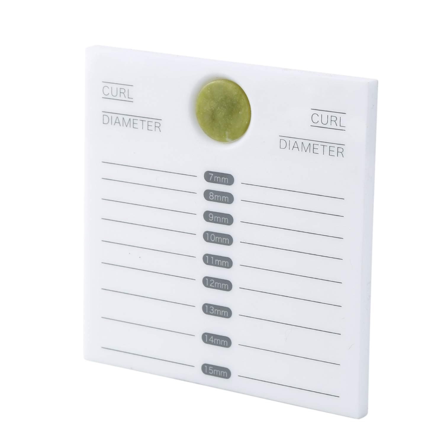 Chrontier Eyelash Extension Holder Lash Pallet Large Volume Double Row 2-in-1 Acrylic Lash Stand with Jade Stone Glue Adhesive Pallet for False Lashes Supplies Lash Tray