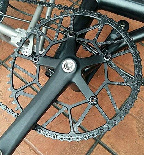 Ultra Lightweight 54T Chainring for Brompton Black 102g RING54