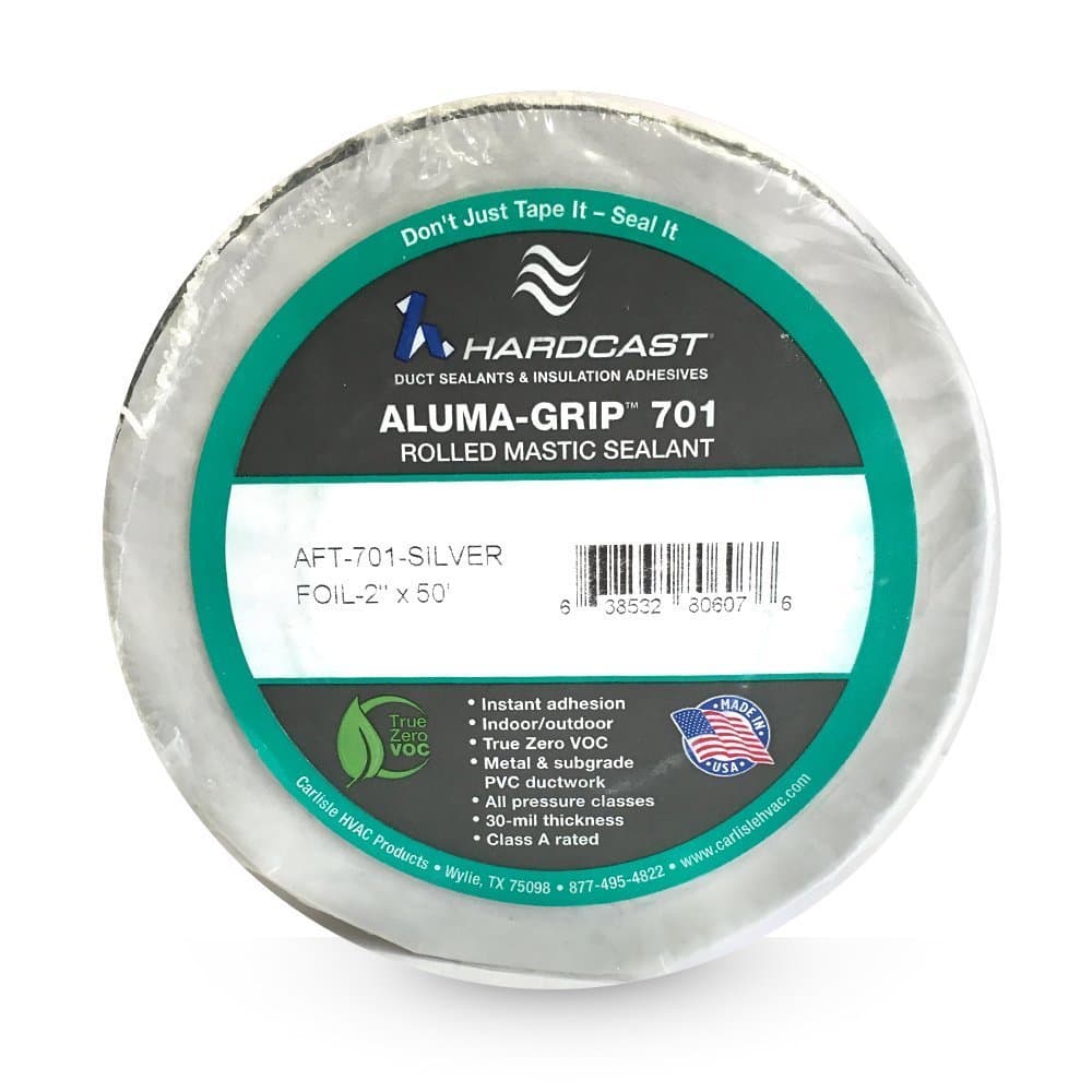 Hardcast Aluma-Grip 701 Mastic Duct Sealant 2" X 50'