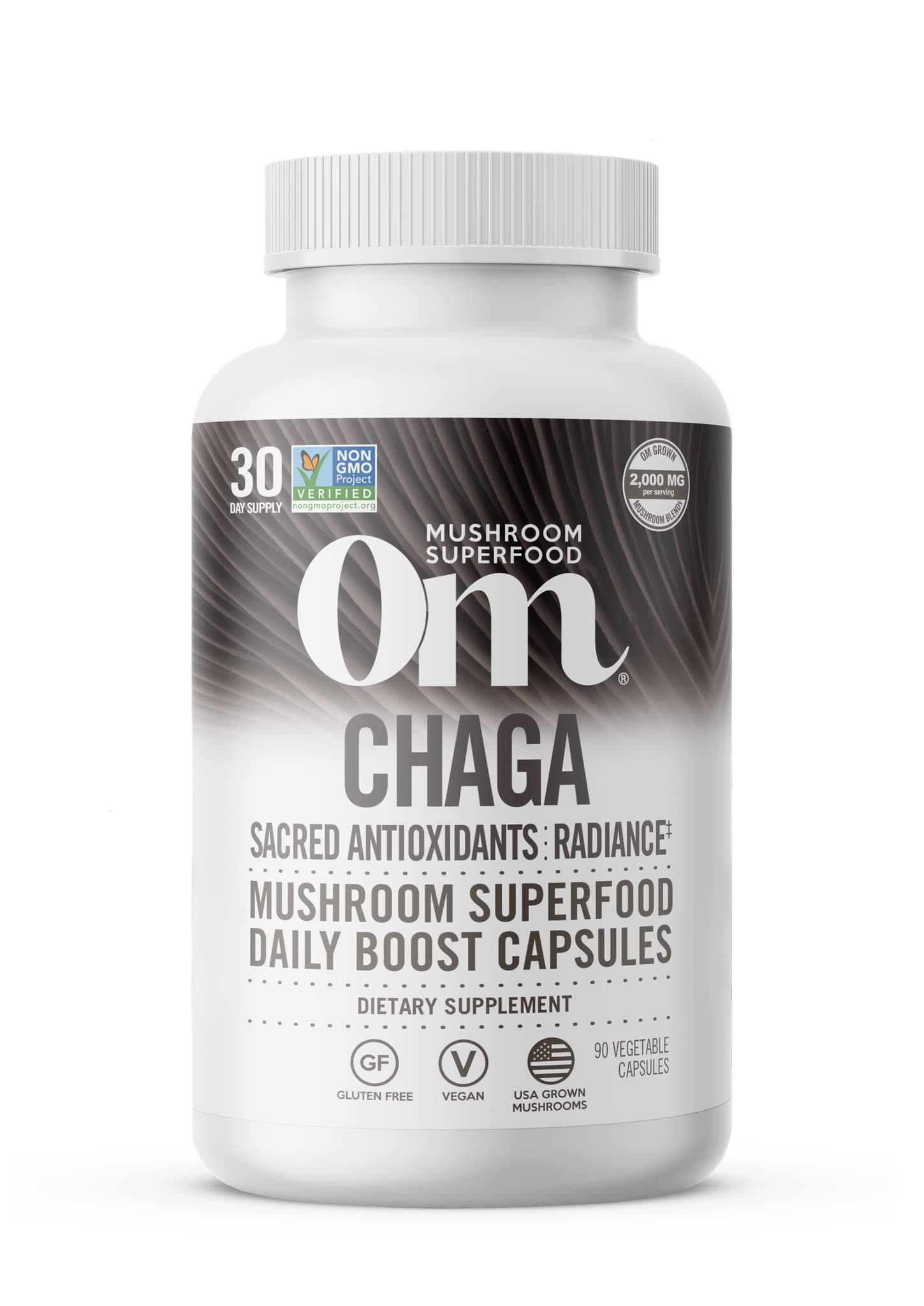OM CHAGA MUSHROOM SUPERFOOD 90VCAPS : 00822