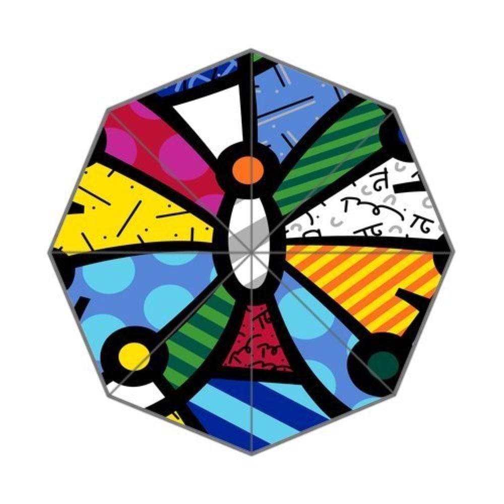 EnnE Romero Britto Umbrella Rain Umbrella Foldable Compact Travel Umbrella Easy Carrying