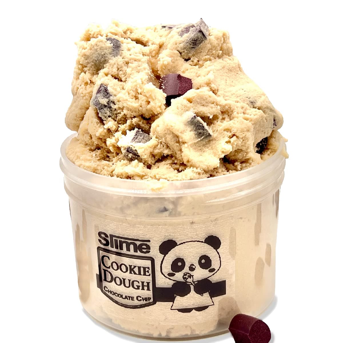 Cookie Dough Cloud Slime (6OZ) | Handmade Slime | SLIMY PANDA | Chocolate Chip SCENTED Slime