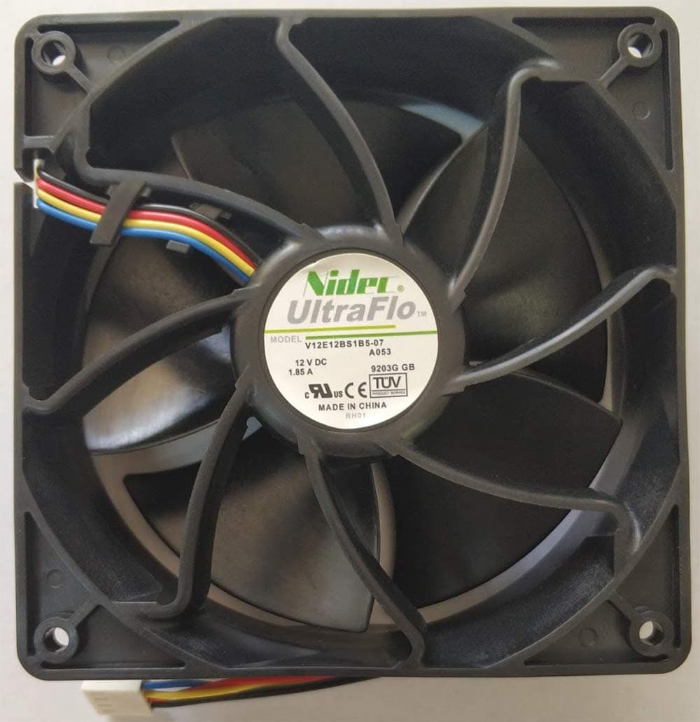 6500 RPM Fan for AntMiner D3/L3+/S9/T9/S7/X3/Z9 AsicMiner Nidec UltraFlo V12E12BS1B5-07