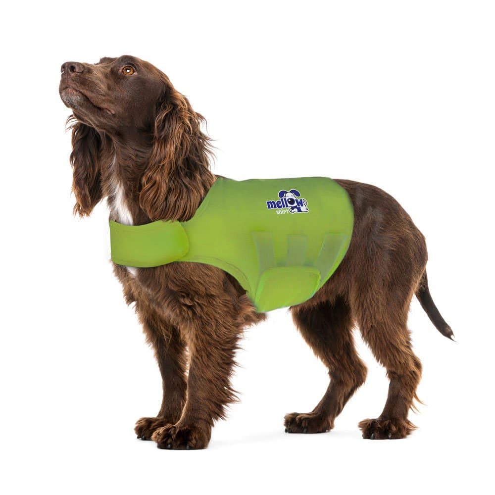 Mellow Shirt Dog Anxiety Calming Wrap, Large, Lime