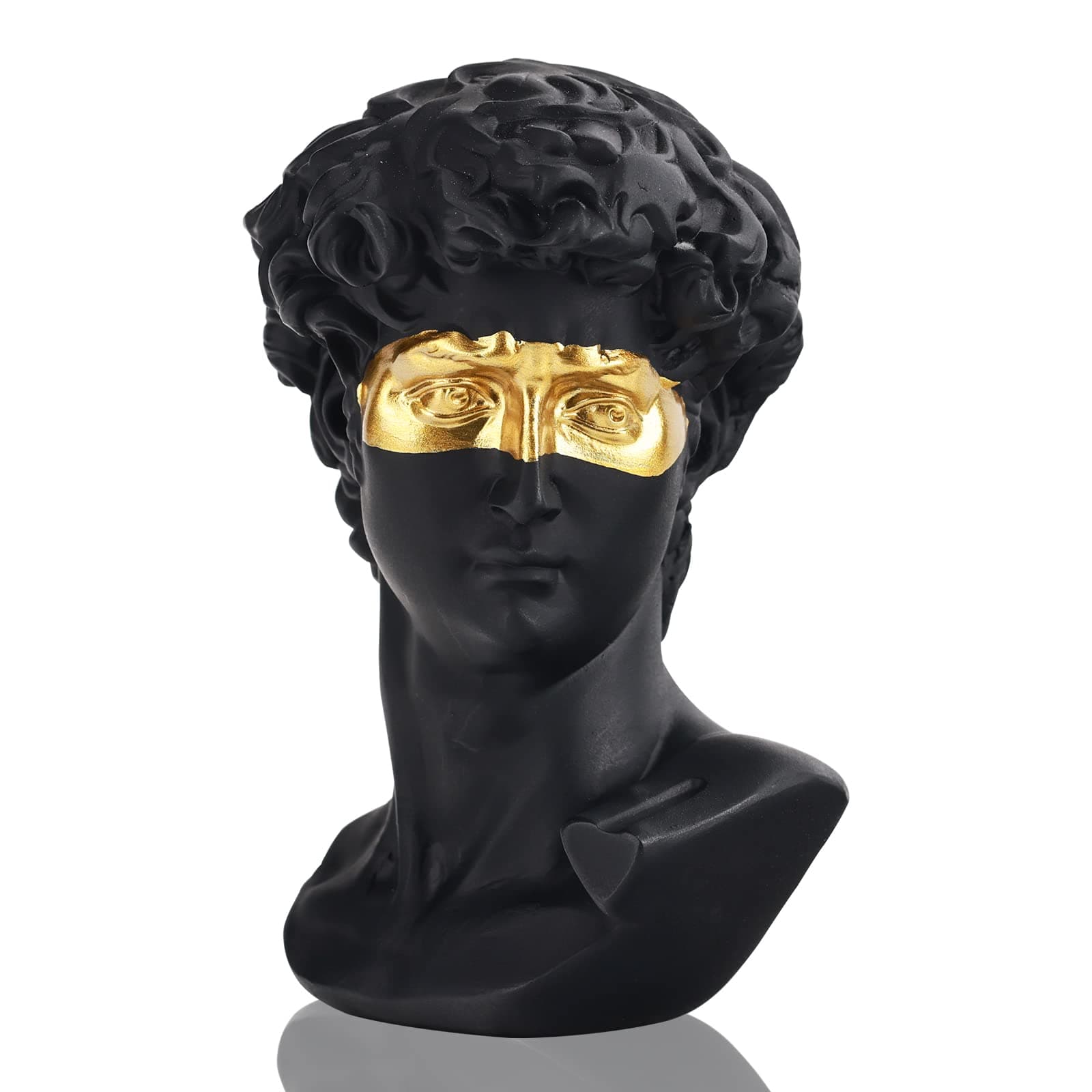 Statue of David Greek bust Statue Sculpture, Resin David Statue dark academia decor Fine art bust, greek mythology figures male bust statue, Used for Indoor Filling Space Living Room,Bedroom and Study