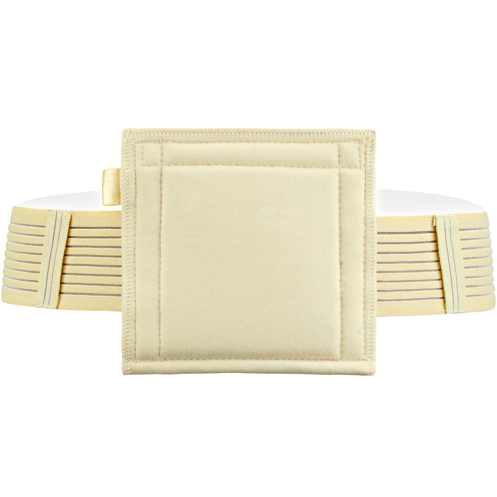 Breathable G Tube Holder Belt Large Square Sponge Feeding Tube Pouch for Gastrostomy J Peg Peritoneal Dialysis PD Peritoneal Dialysis Catheter Accessories Women Men Beige Medium