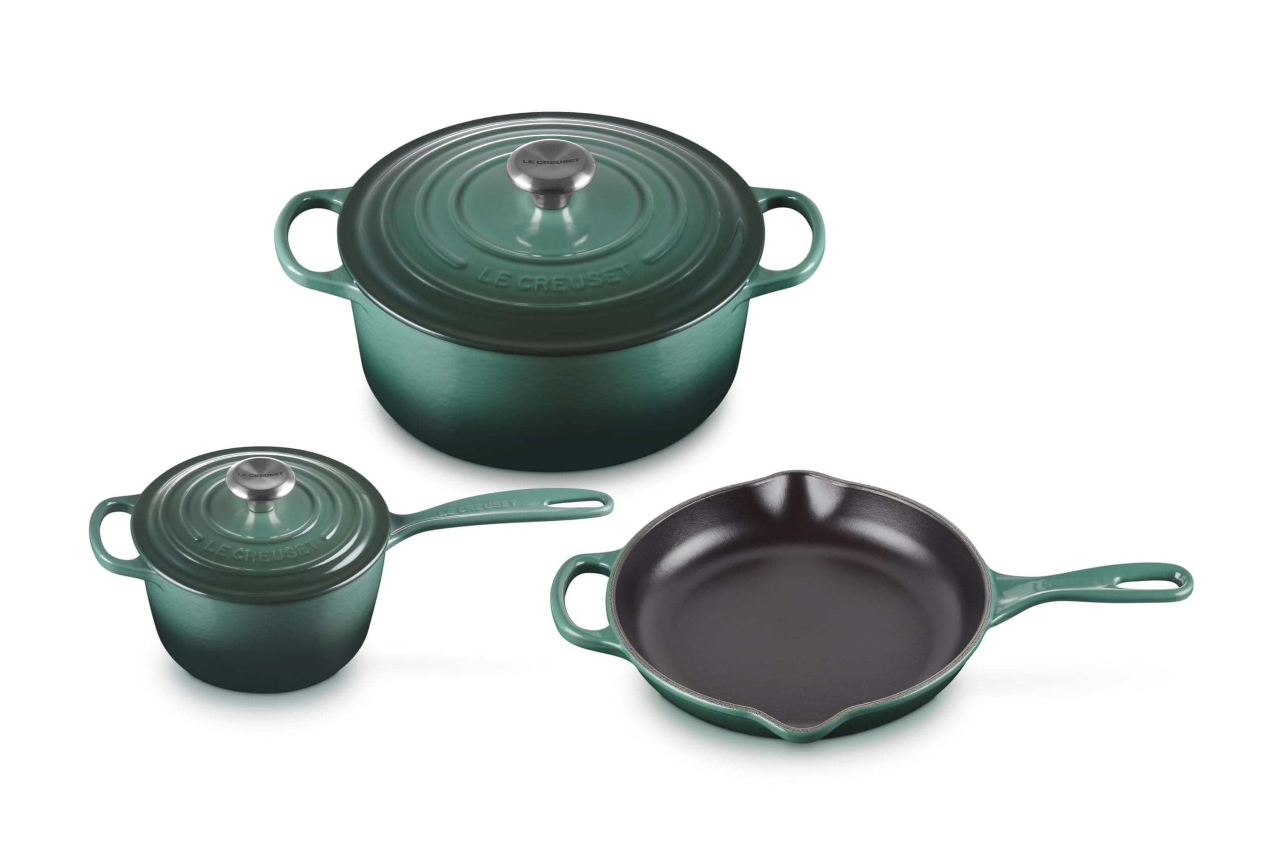 Le Creuset Enameled Cast Iron Signature Cookware Set, 5 pc, Artichaut