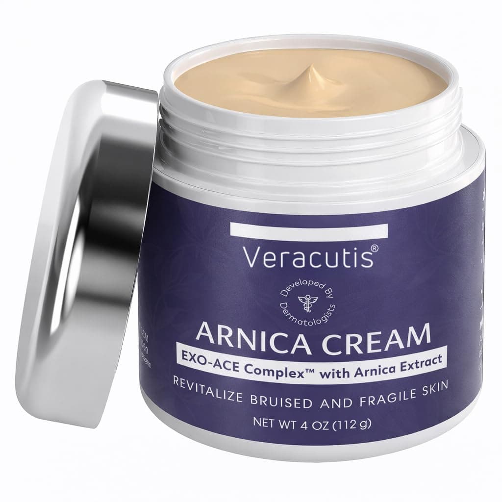 – Veracutis Arnica Bruise Cream for Thin Skin - Moisturizing Arnica Cream, Vitamin K C and E, Skin Renewal, 4 Oz