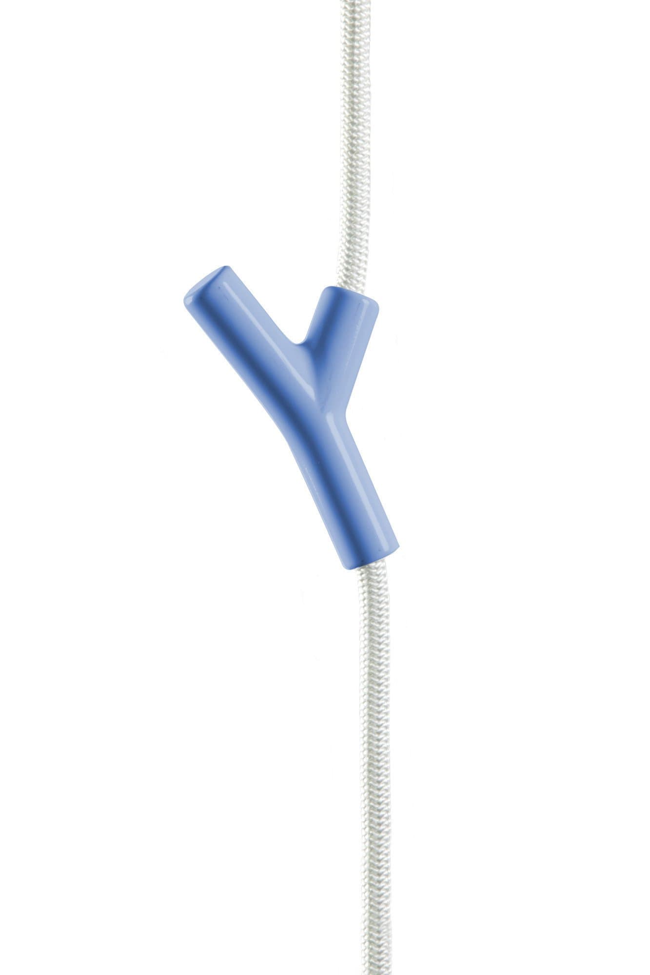 Authentics Wardrope Garderobe, Kleiderhaken, 4 Haken Mittelblau, Seil Weiß, 3 m, 8080656