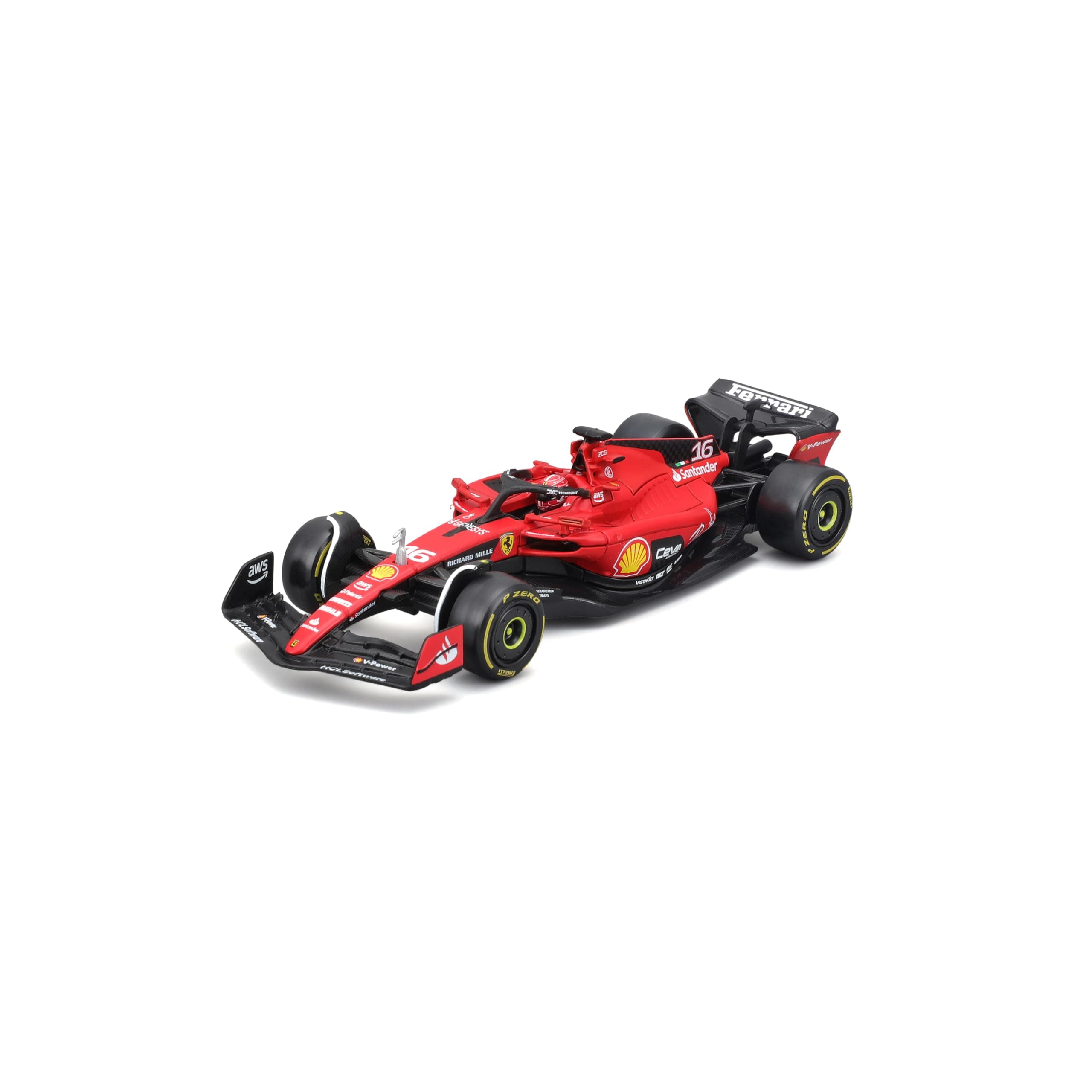 1:43 SFR Ferrari F1 Team Race Car (2023) w/Driver - Leclerc #16