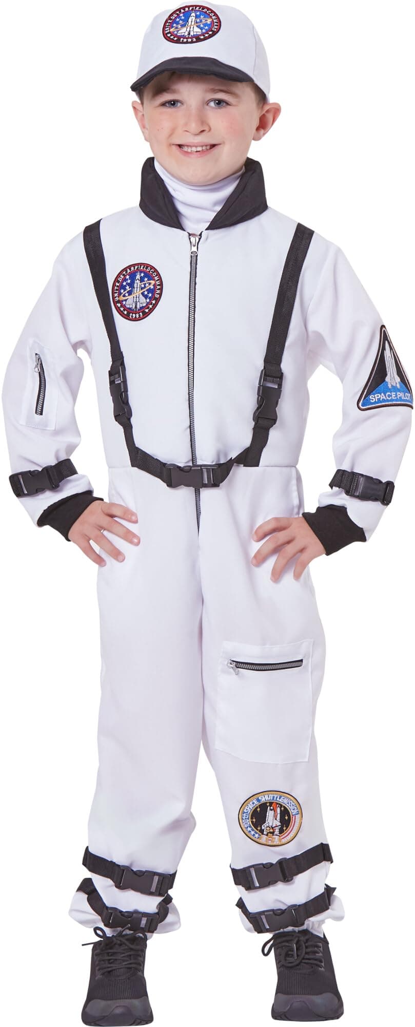 Mad Costumes Astronaut Professions Costumes For Kids, Large 7 To 8 Years, White, 83282-L