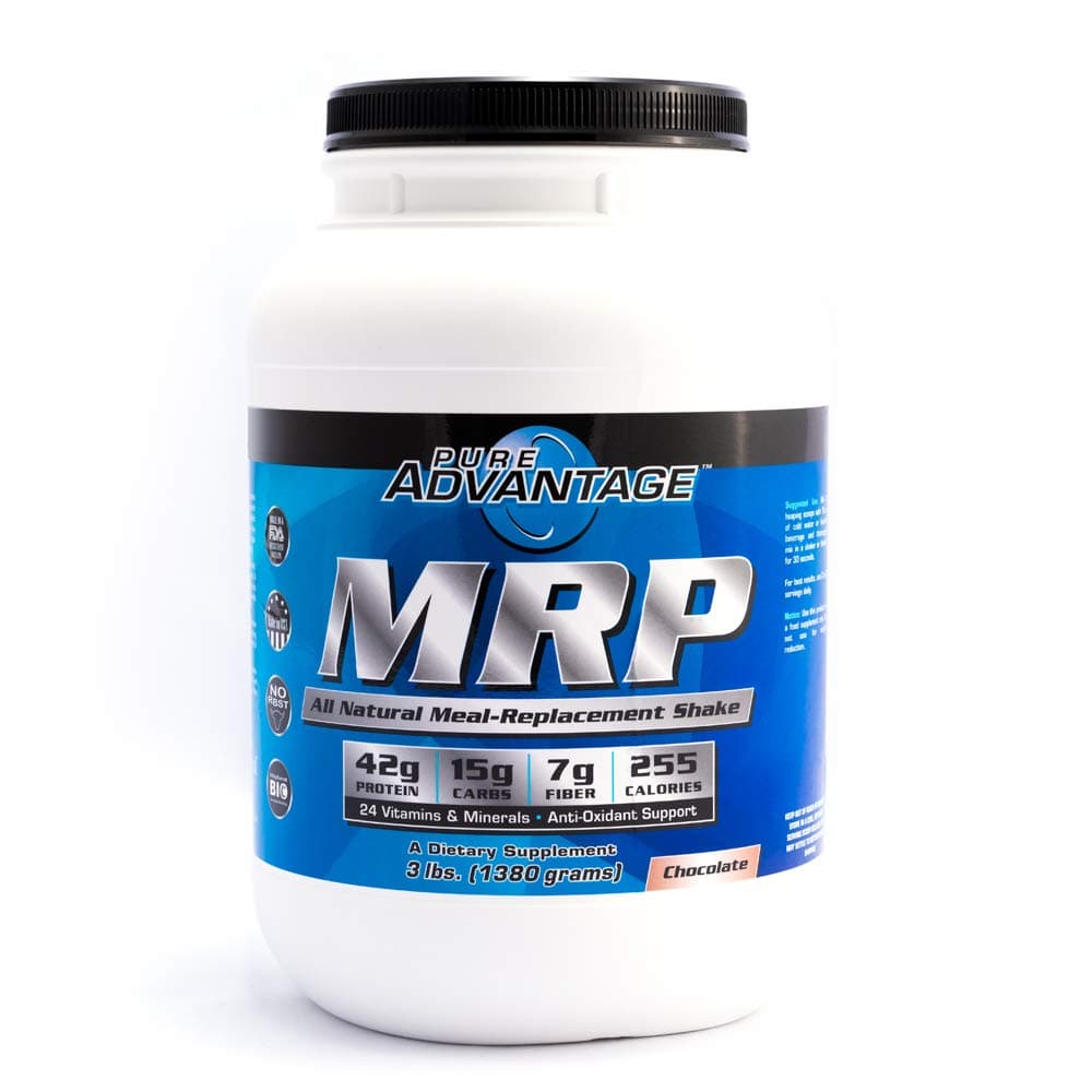 Pure Advantage MRP All Natural Meal Replacement Shake Powder, Chocolate, 3 Pounds