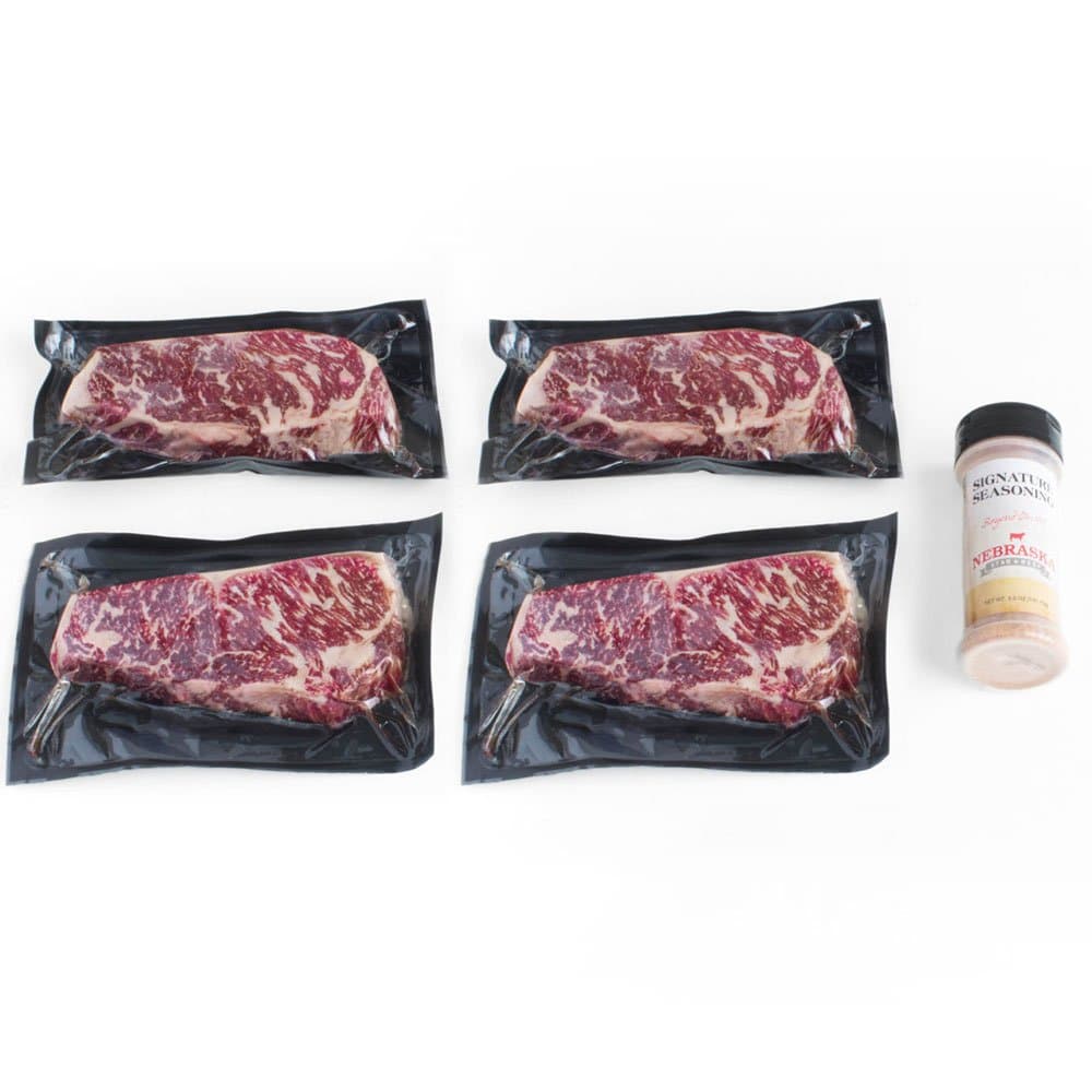 Nebraska Star Beef Wagyu 12oz NY Strip - 4 Pack w/Signature Seasoning