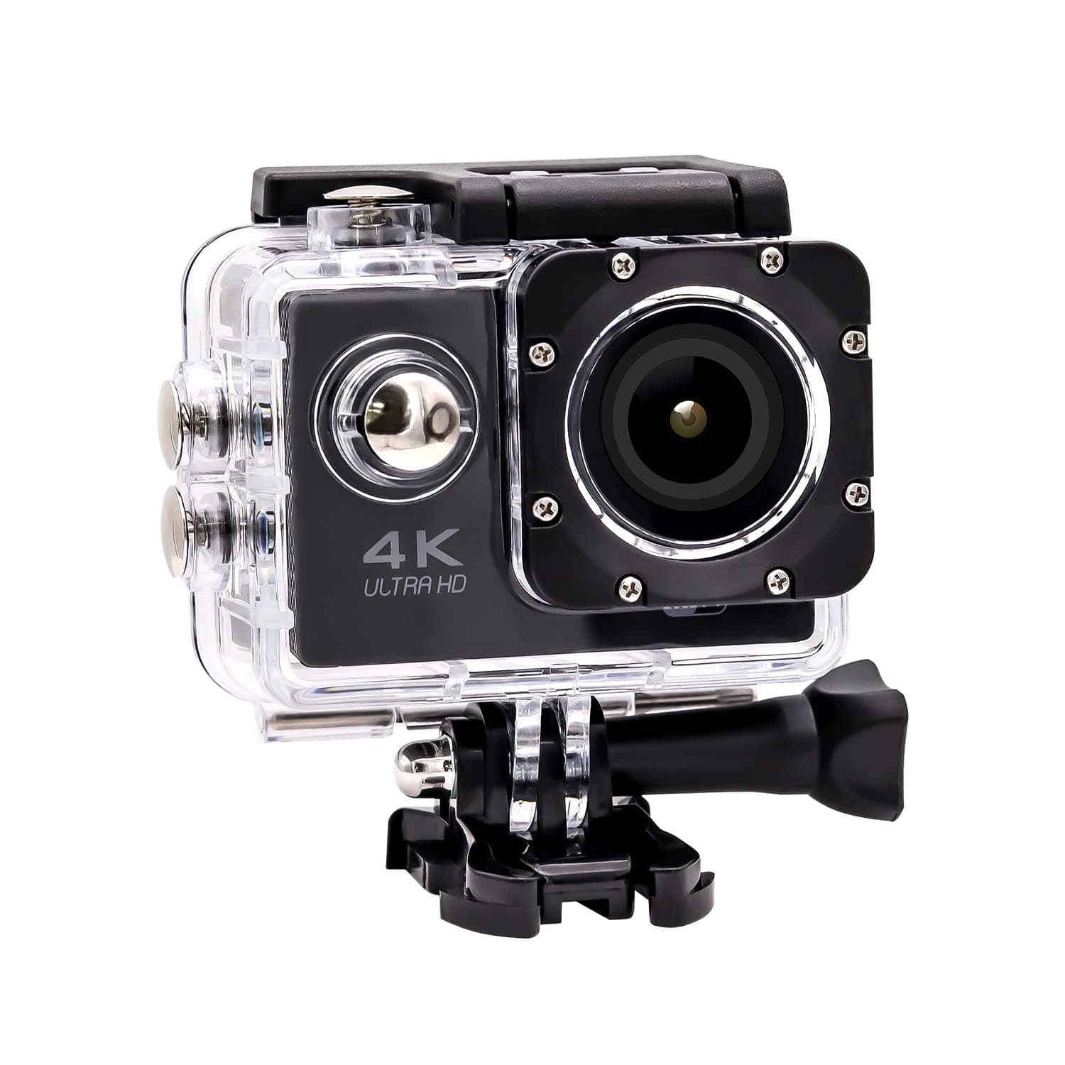 Artman Protective Housing Case Vlogging Frame Cage Mount with Microphone Cold Shoe Adapter Compatible for GoPro 7 6 5, Action Camera Accessories