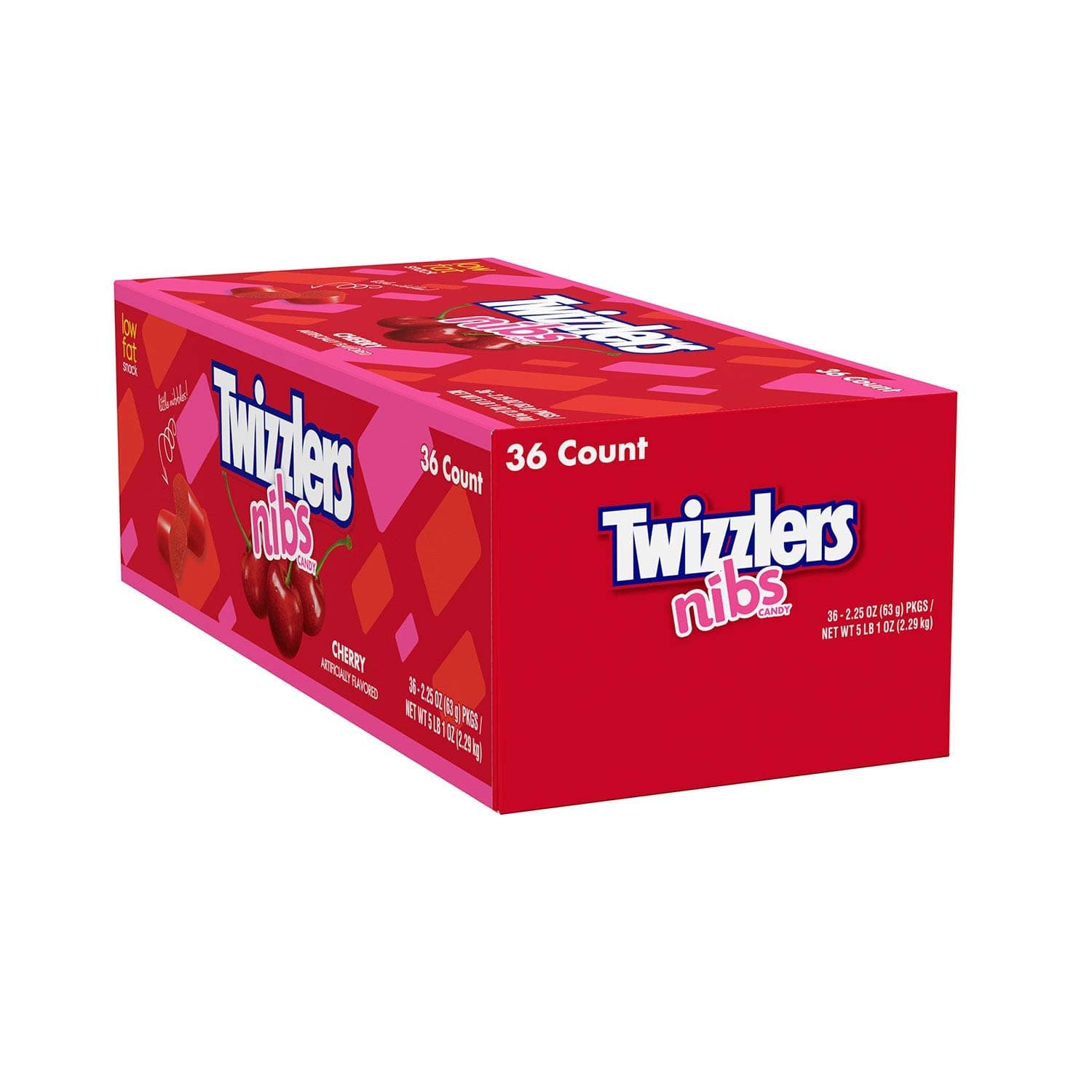 Licorice Candy, Cherry, 2.25 Ounce (Pack of 36)