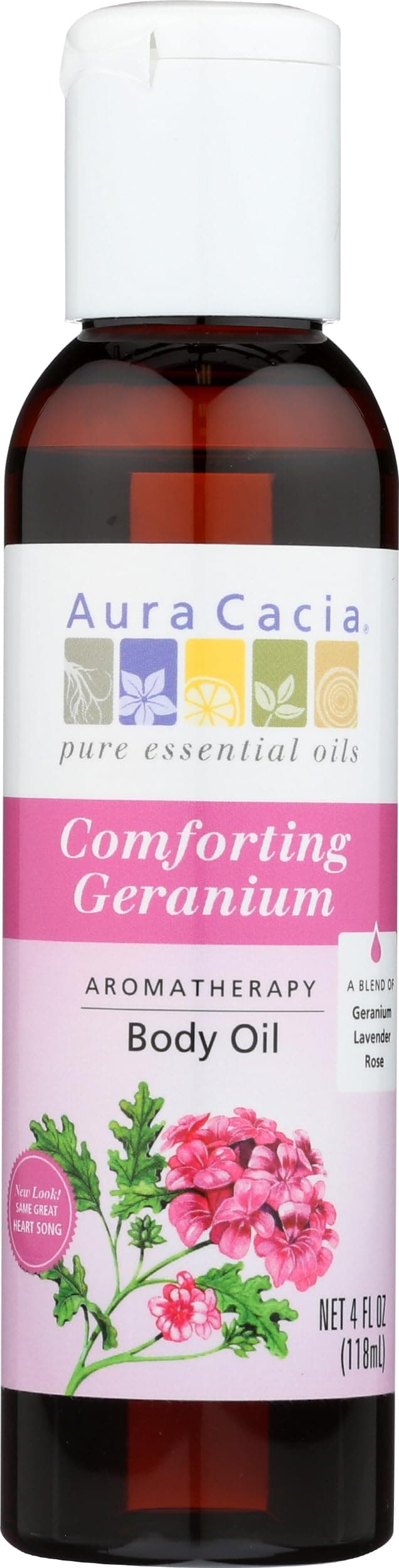 Body Oil, Comforting Geranium, 4 Fluid Ounce