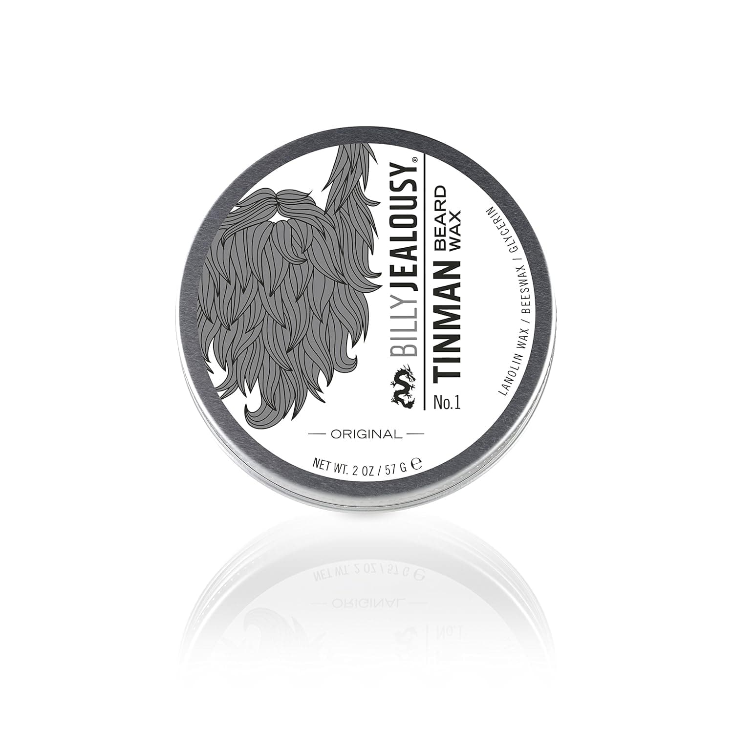 Tin Man No. 1 Nourishing Styling Beard Wax, 2 Oz.