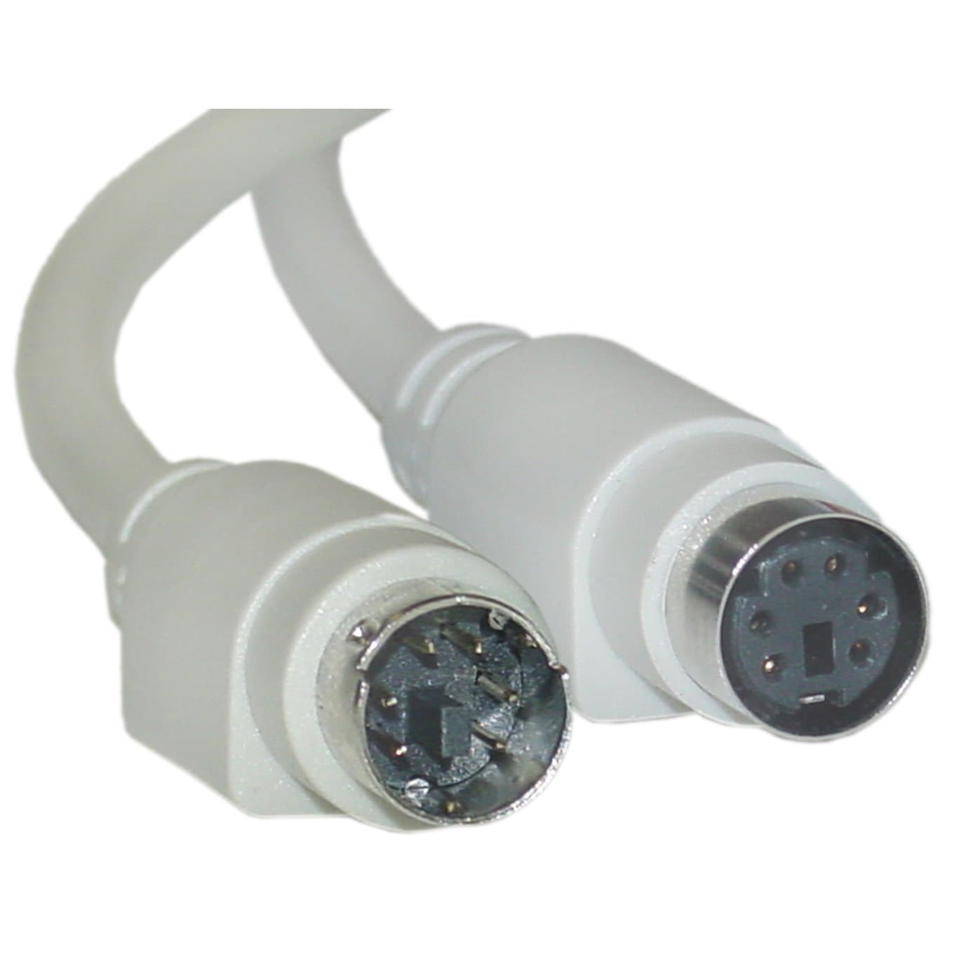 GadKo PS/2 Extension Cable, Keyboard/Mouse, PS/2 Male to PS/2 Female, MiniDin6 Male to MiniDin6 Female, 6 Conductor, Straight, 10 foot