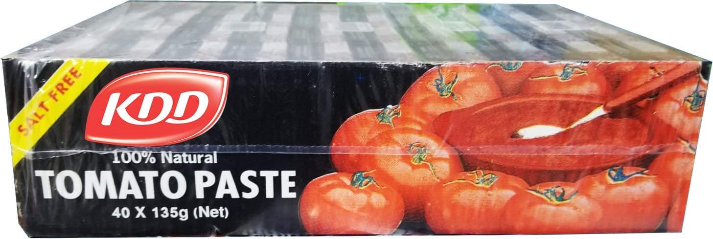 KDD All Natural Tomato Paste 135g (40 PIECES), 40.0 Count