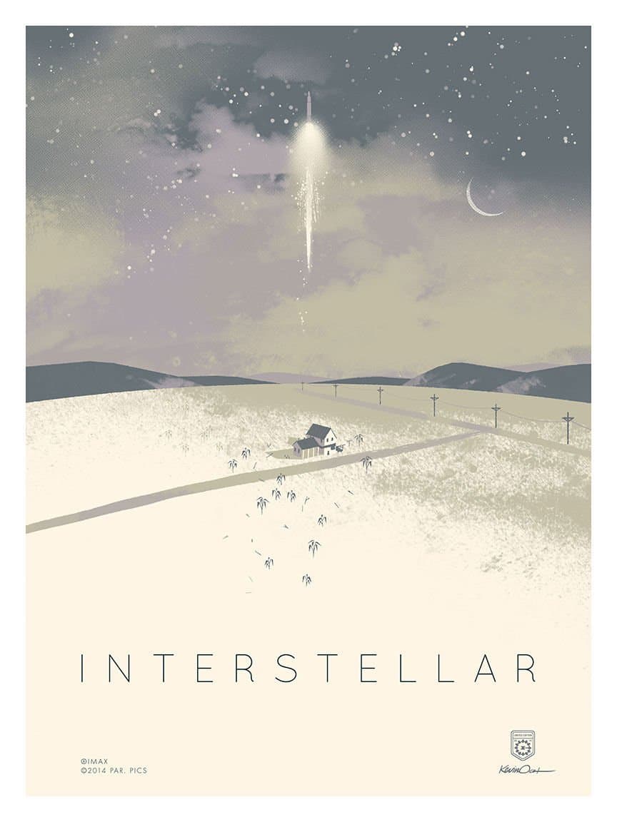 Interstellar Imax Limited Edition Original (Not a Reprint) Promo Studio Movie Poster Version A 12" x 16"