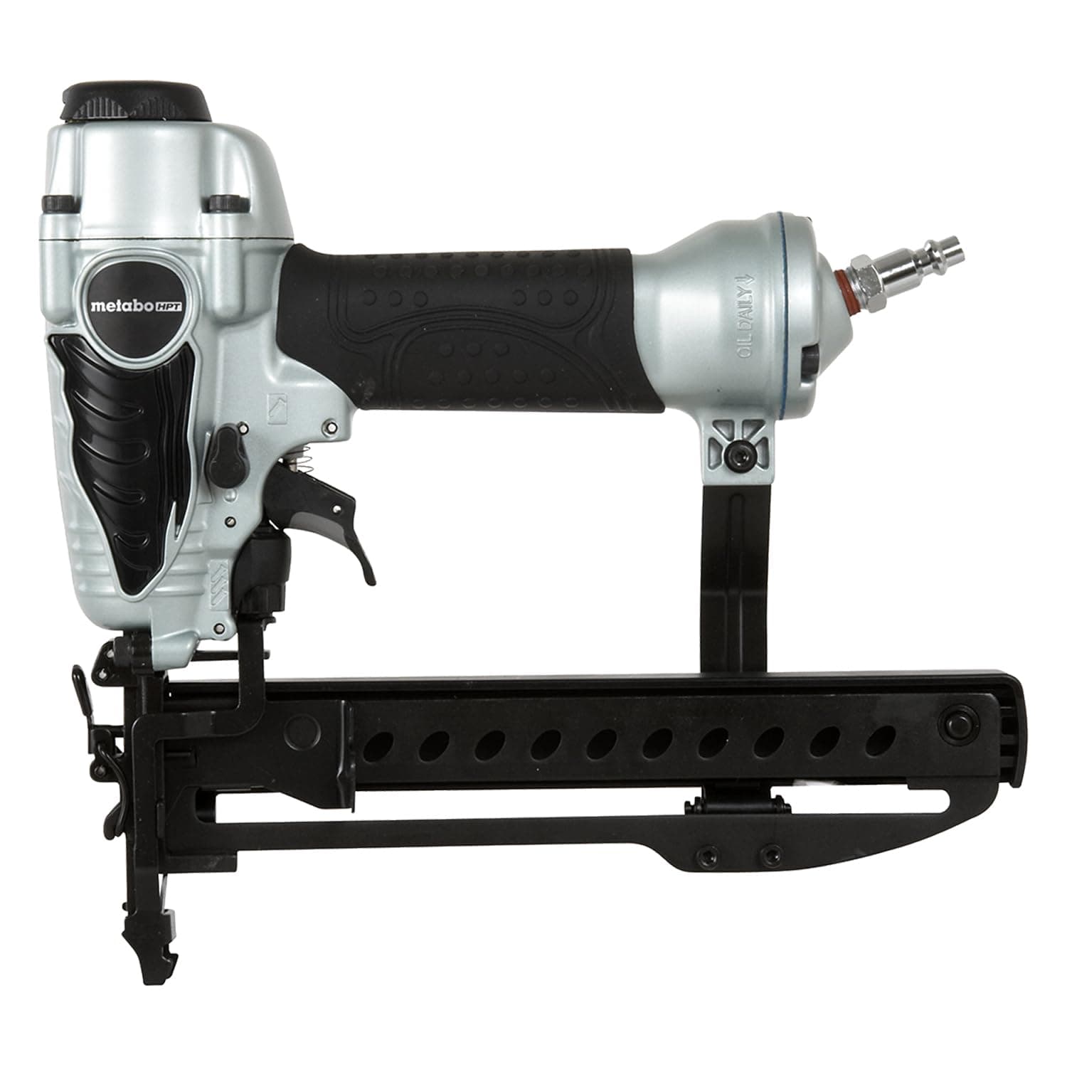 1/4-Inch Narrow Crown Finish Stapler | Pneumatic | 18 Gauge | Accepts 1/2-Inch to 1-1/2-Inch Staples | 5-Year Warranty | N3804AB3