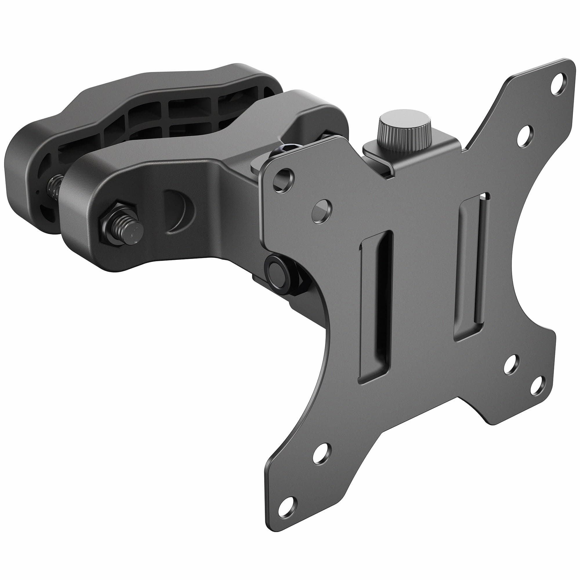 VIVO Black Steel Universal Bracket Pole Mount with Removable 75mm and 100mm VESA Plate | Fits 13ââ‚¬ to 30ââ‚¬ Screens (MOUNT-POLE01)