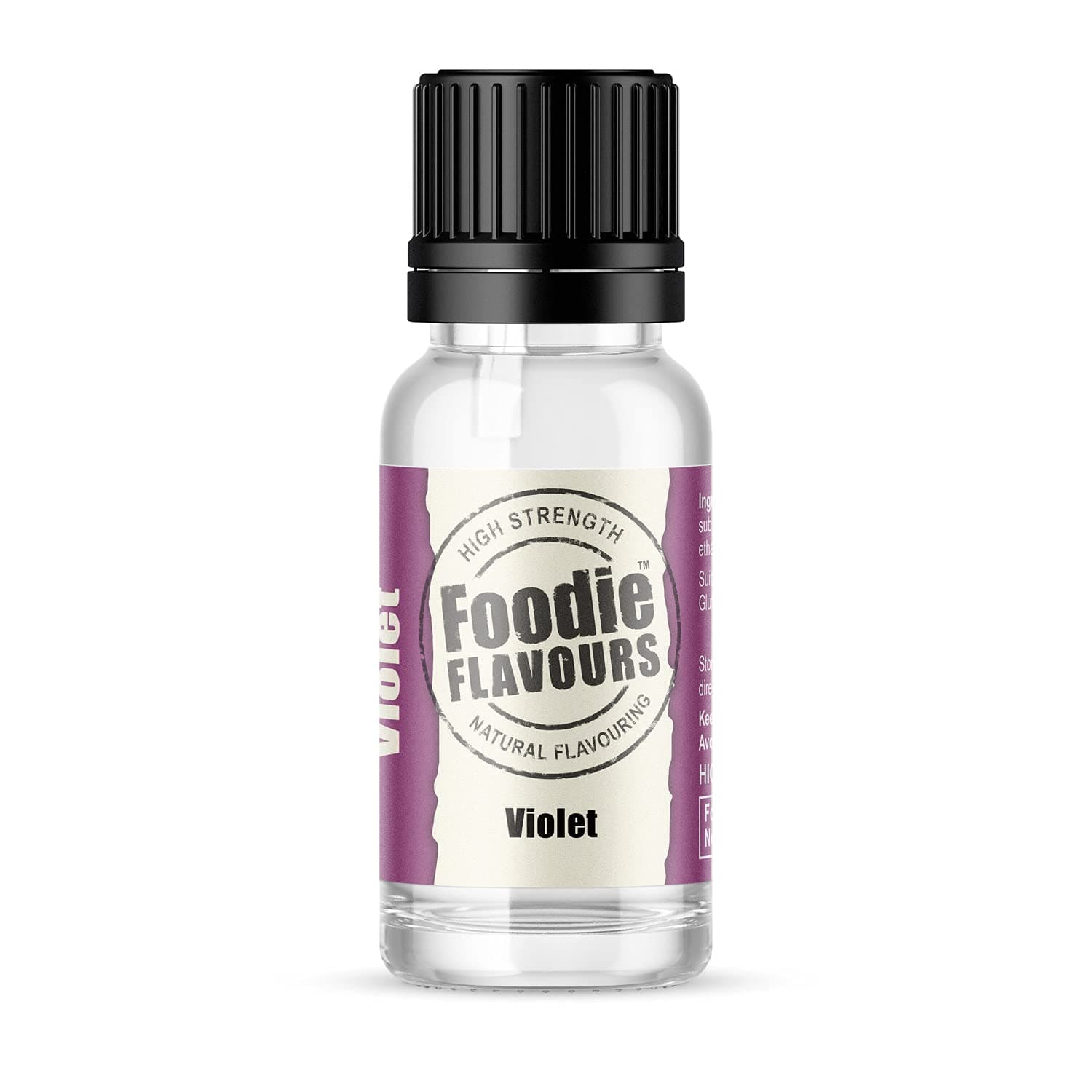 Foodie Flavours Natural Flavouring - 15ml Glass Bottle - Violet